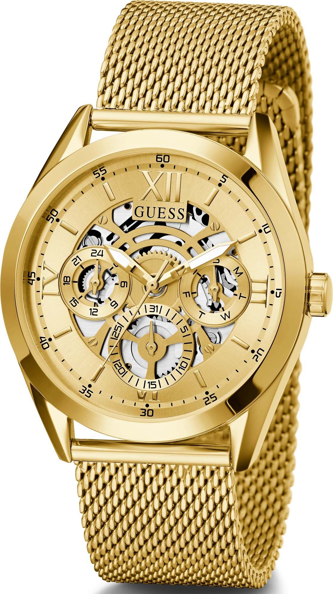 Guess Multifunktionsuhr TAILOR GW0368G2, Armbanduhr, Quarzuhr, Herrenuhr