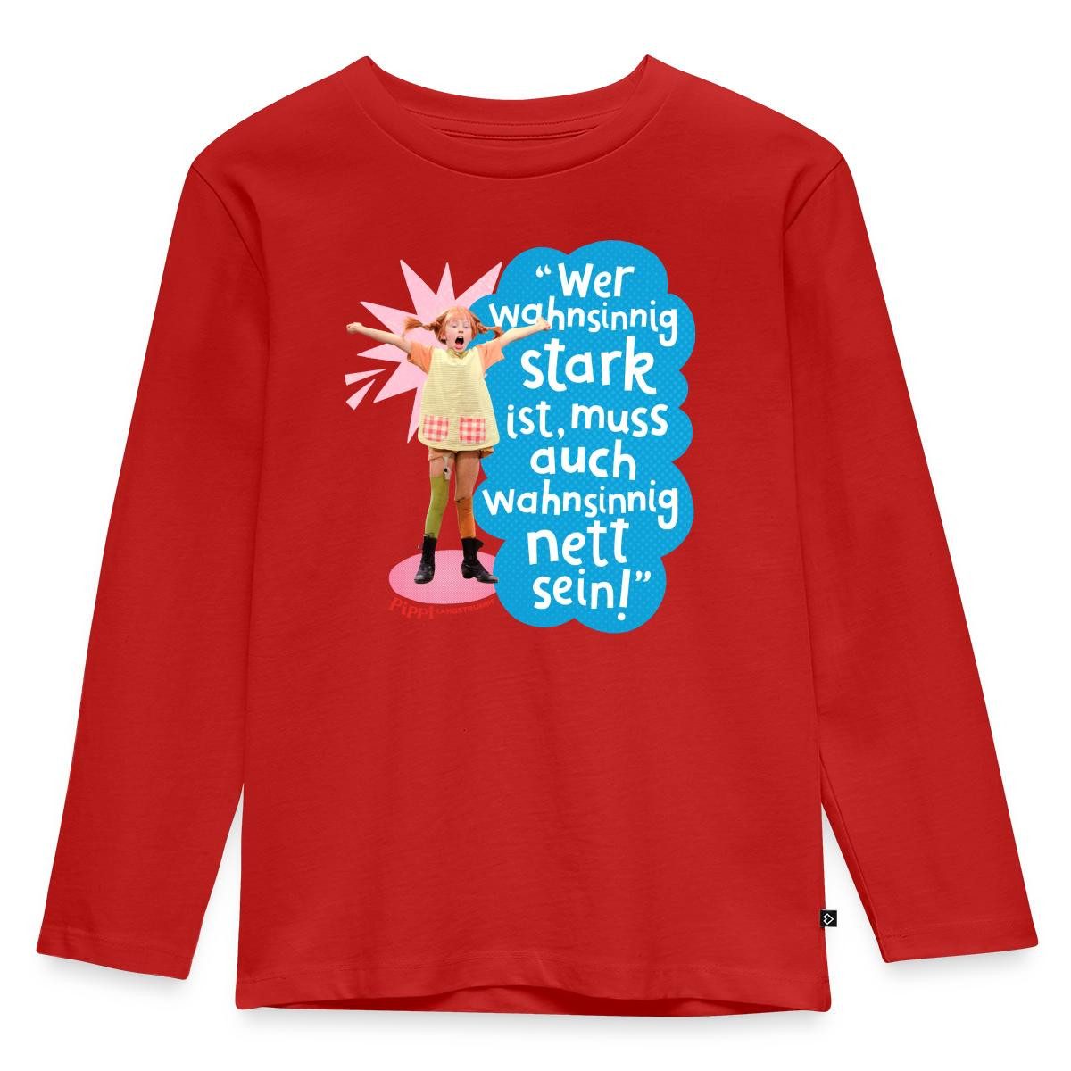 Spreadshirt T-Shirt Pippi Langstrumpf Mit Spruch Kinder Premium Langarmshirt (1-tlg)