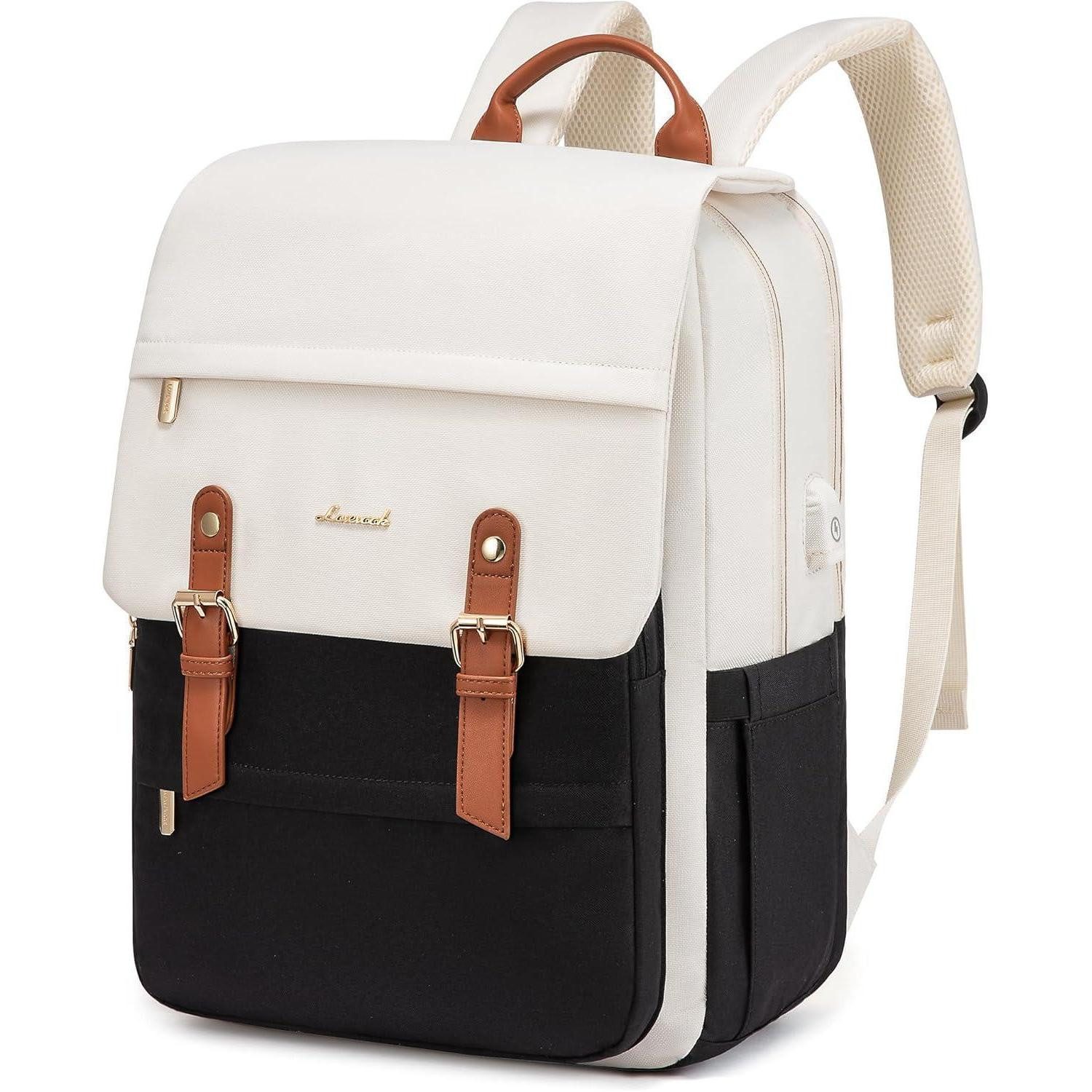 Laptoprucksack Schulrucksack Mädchen Damen Wasserdicht Laptop 15,6 Zoll