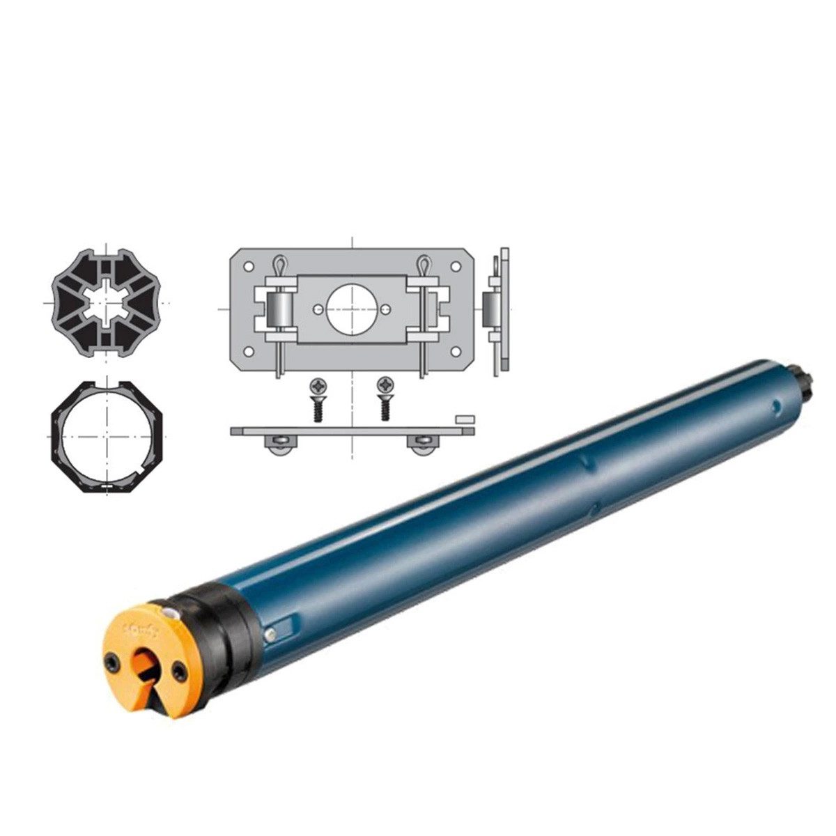 Somfy Rollladenmotor Somfy Oximo 40 io 9/16 Funk Rollladenmotor 9Nm SW40 Smart Set, (1 St)