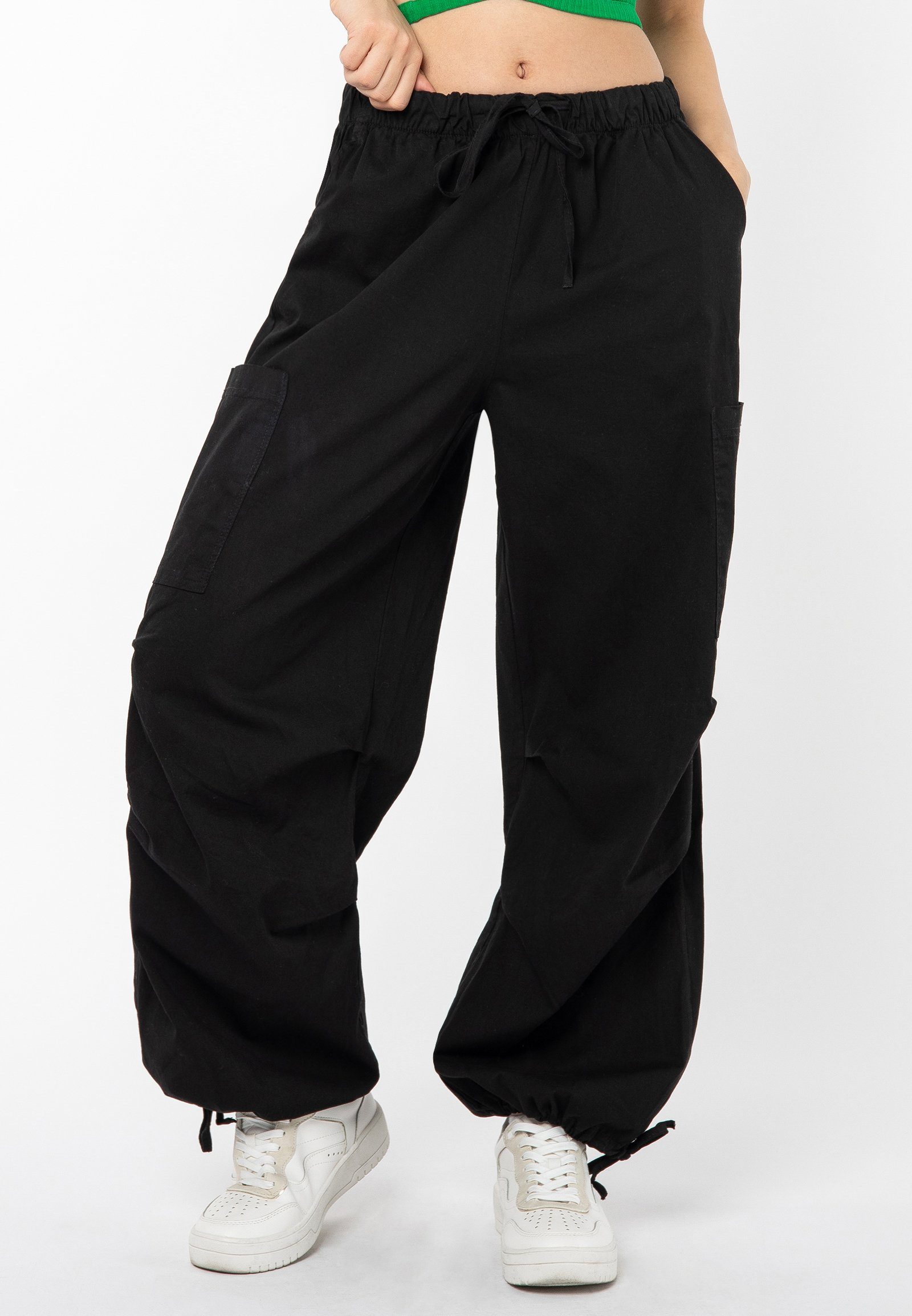 SUBLEVEL Cargohose Parachute Cargohose Baggy, Cargohose, Haremhose günstig online kaufen