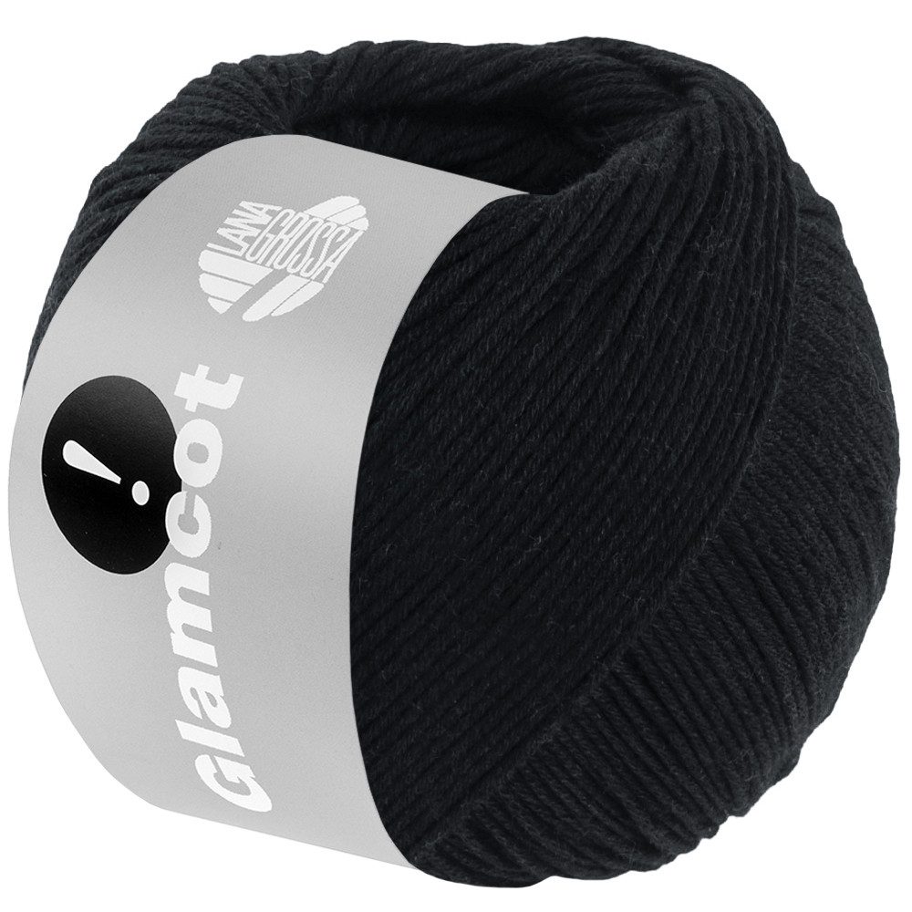 LANA GROSSA GLAMCOT Häkelwolle, 155 m (zart glänzende, multifile Baumwoll-Viskosemischung), 50 g