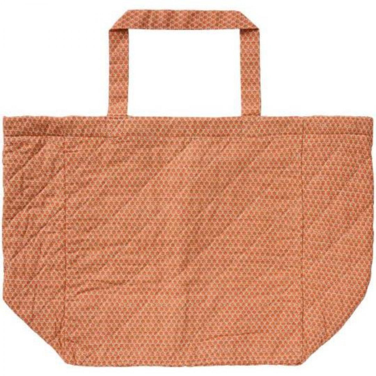 Ib Laursen Einkaufskorb Ib Laursen Tasche Orange Blockmuster (45cm)