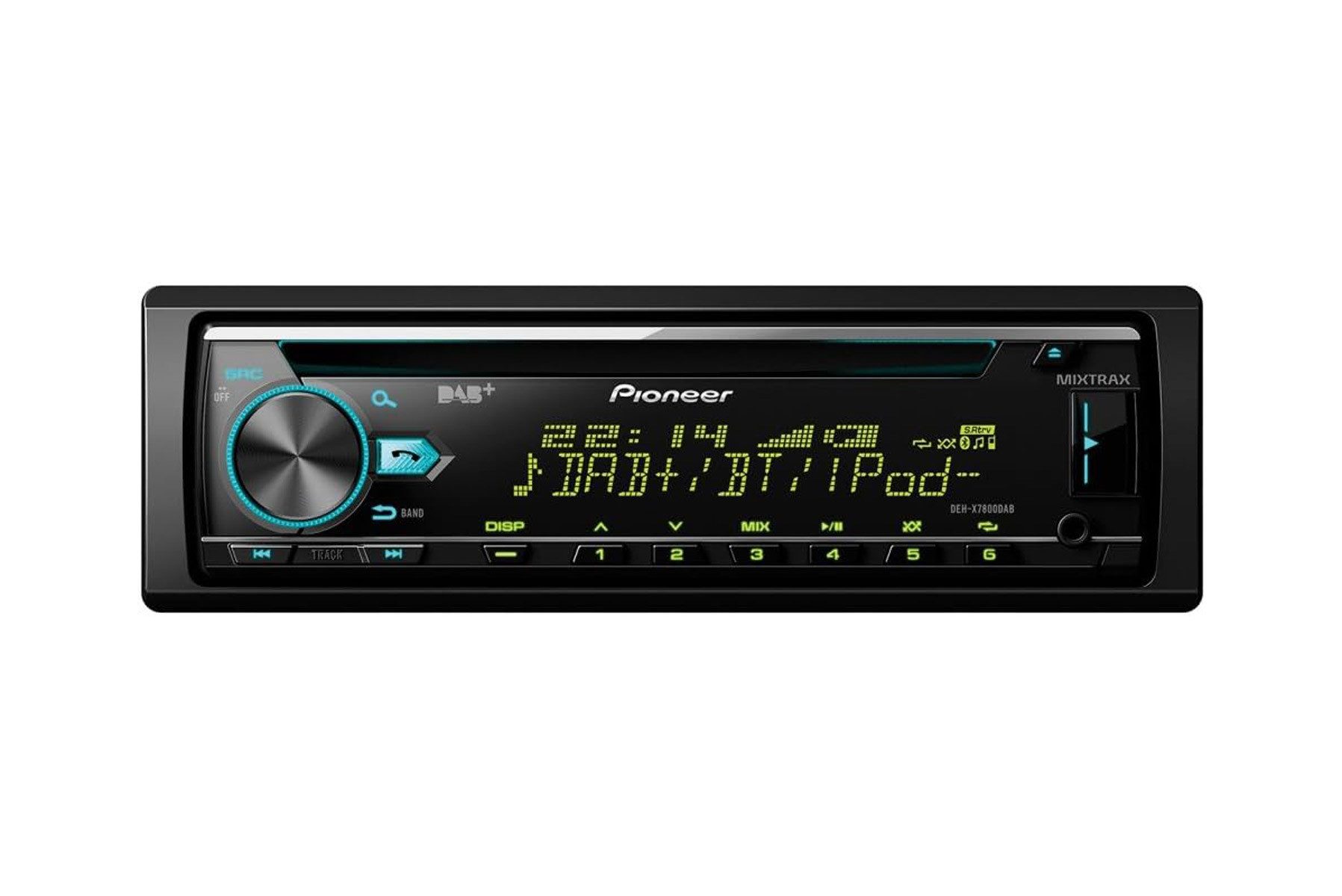 Pioneer DEH-X7800DAB DAB Spotify CD MP3 USB Autoradio Autoradio (RDS, AM/FM Radio, Animiertes Display, 1 DIN)