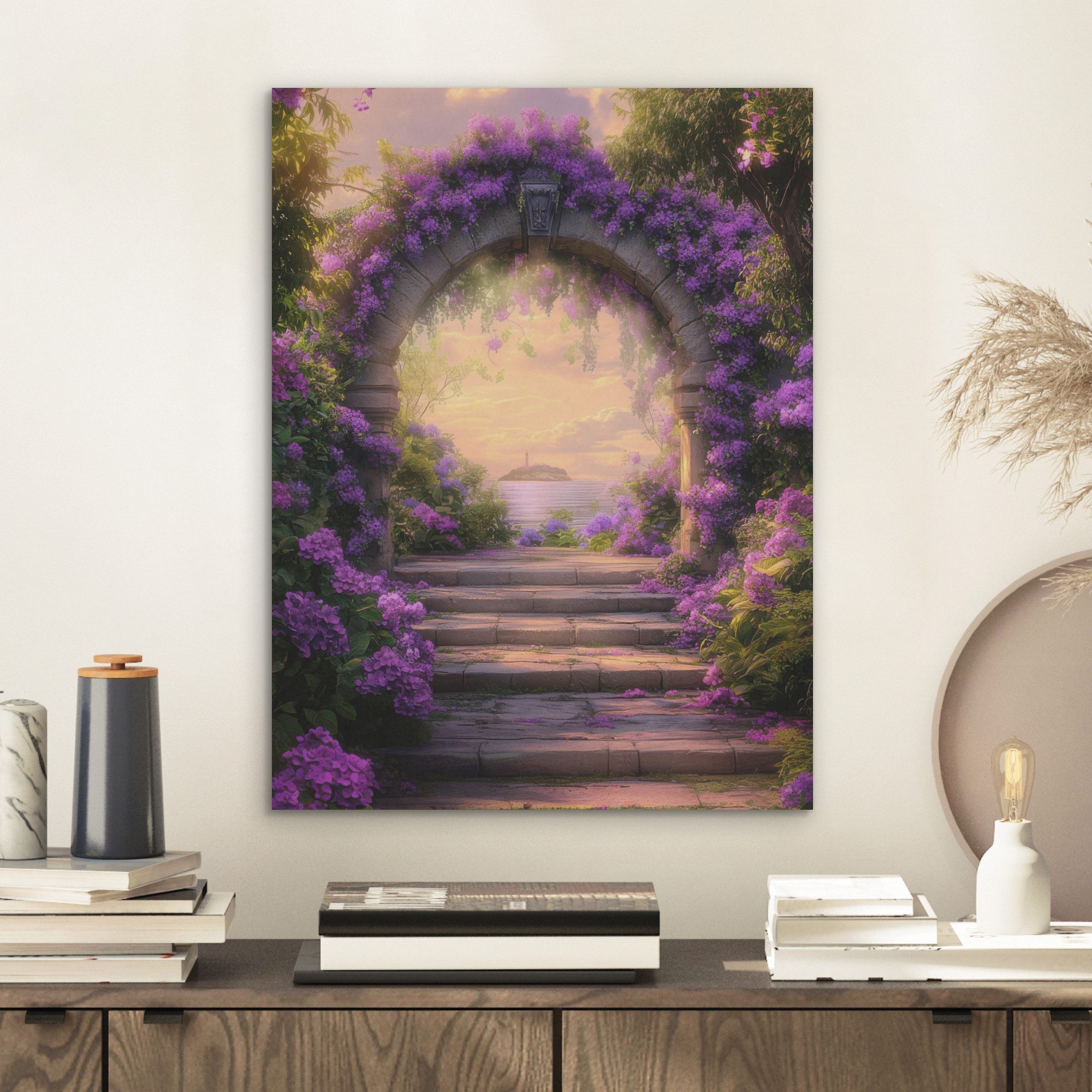 MuchoWow Gemälde Tor - Lila - günstig online kaufen