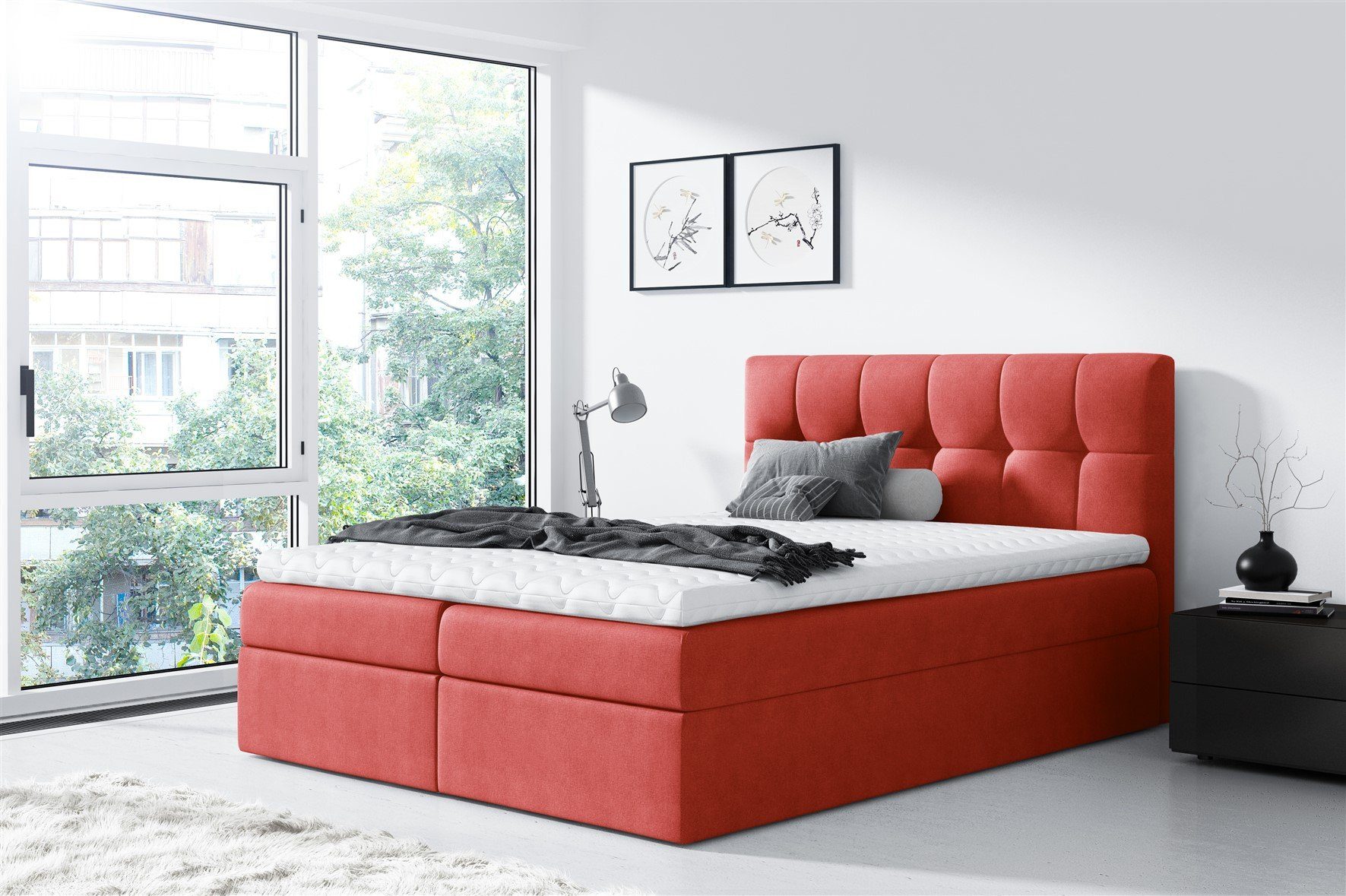 Fun Möbel Boxbett Schlafzimmerbett CARMEN Überlänge günstig online kaufen