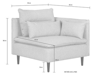 andas Sofa-Eckelement ALVIK, Modul- zum eigenen Zusammenstellen; links, rechts wählbar