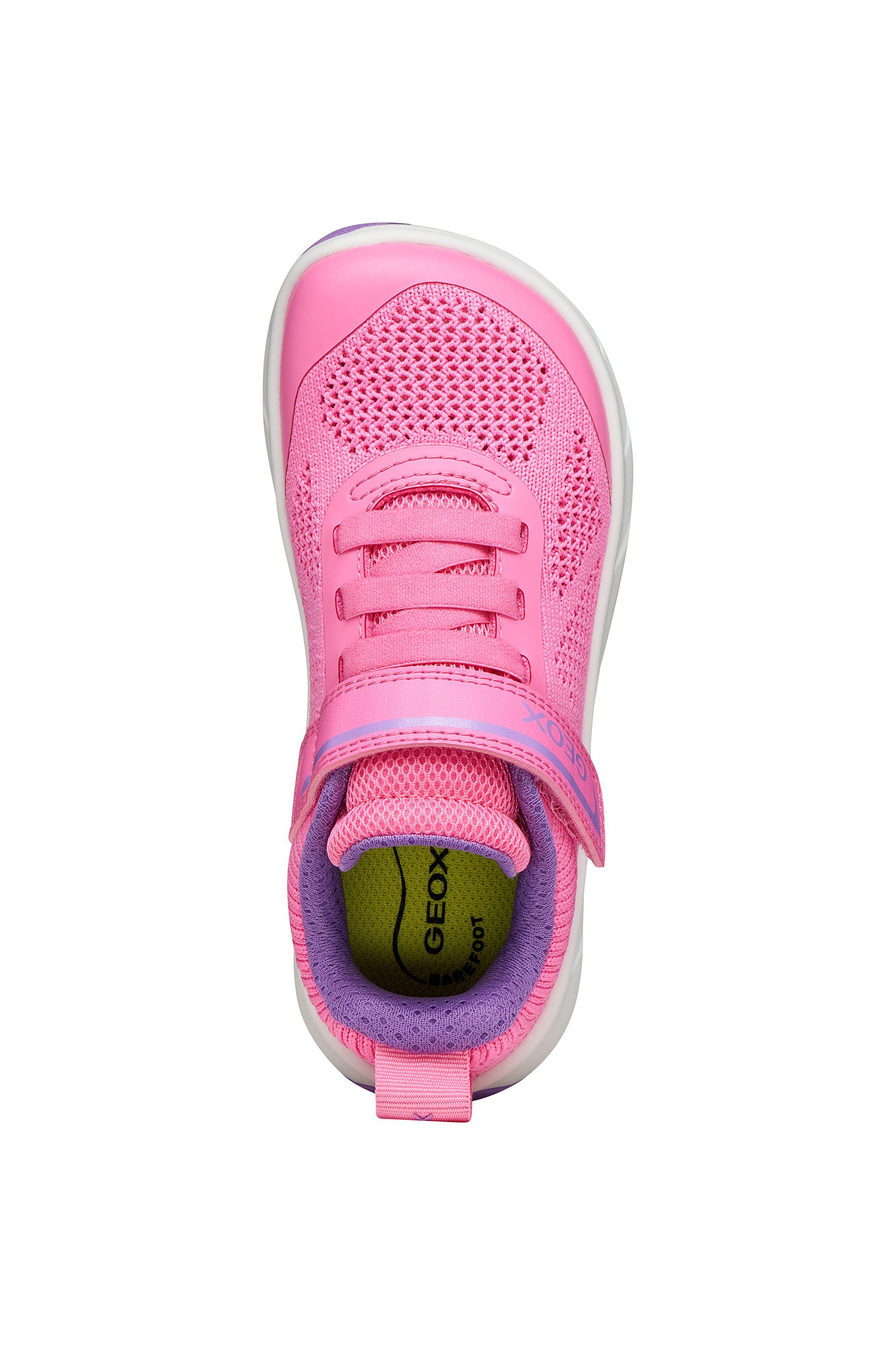 Geox J FOOT-RUN GIRL Barfußschuh Halbschuh mit Klettverschluss, Größenschablone zum Download