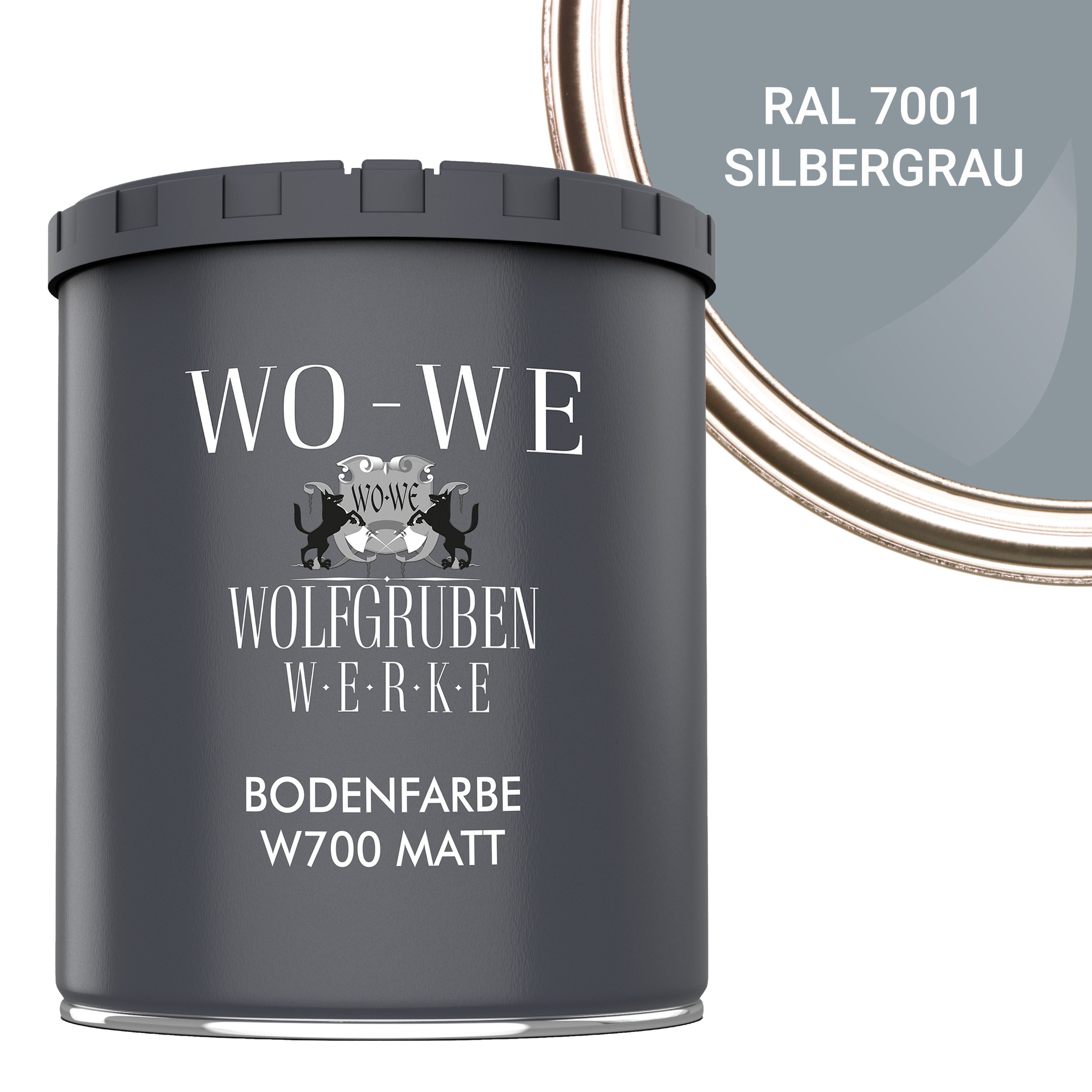 WO-WE Bodenversiegelung Betonfarbe Bodenfarbe Bodenbeschichtung W700 MATT, 1-10L