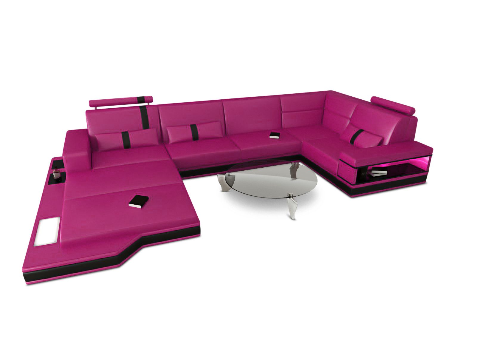 Sofa Dreams Wohnlandschaft Ledersofa Ledercouch Messana günstig online kaufen