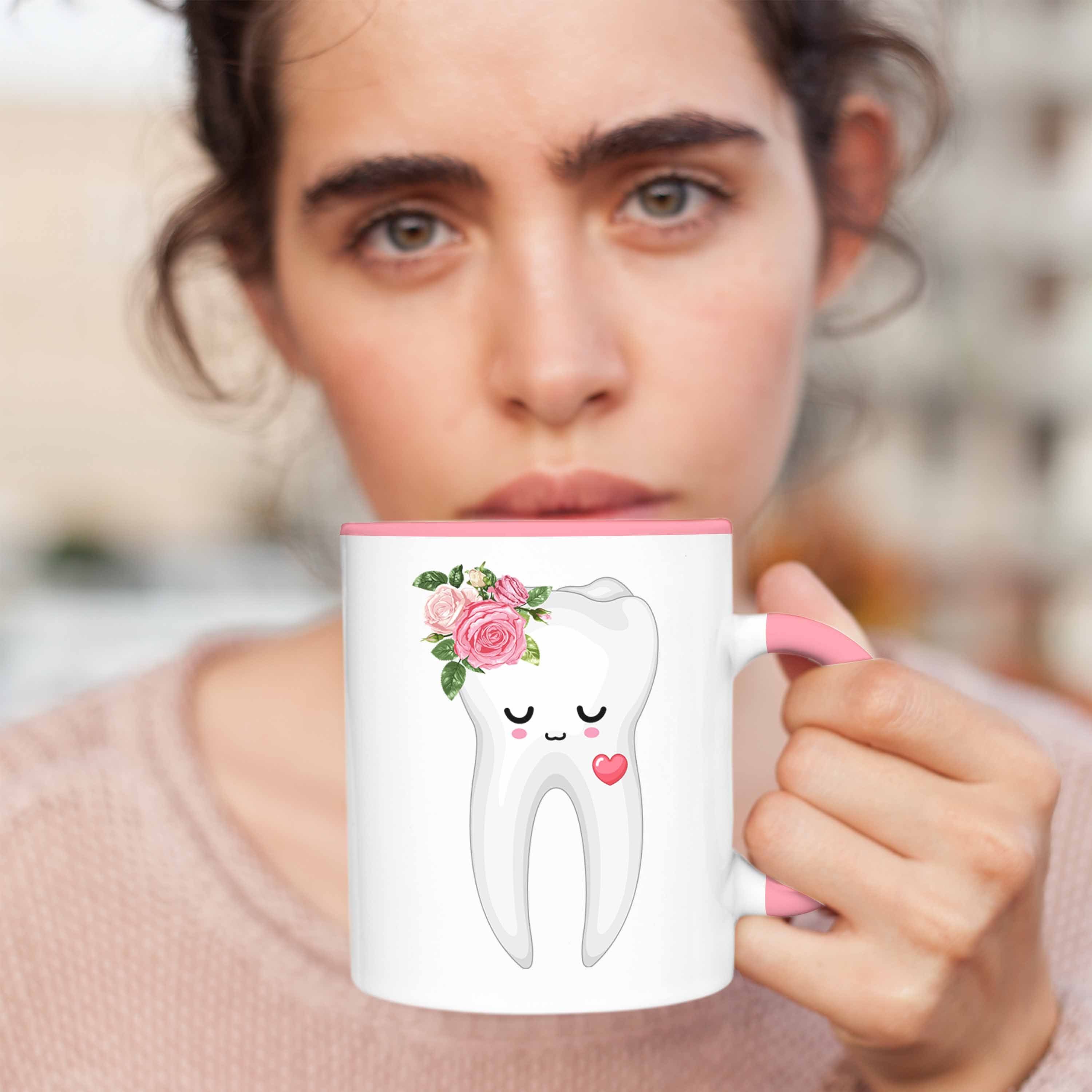 für Geschenk Zahnarzthelferin Tasse Trendation Zahnarzthelferin Rosa Beste Lustiges Tasse