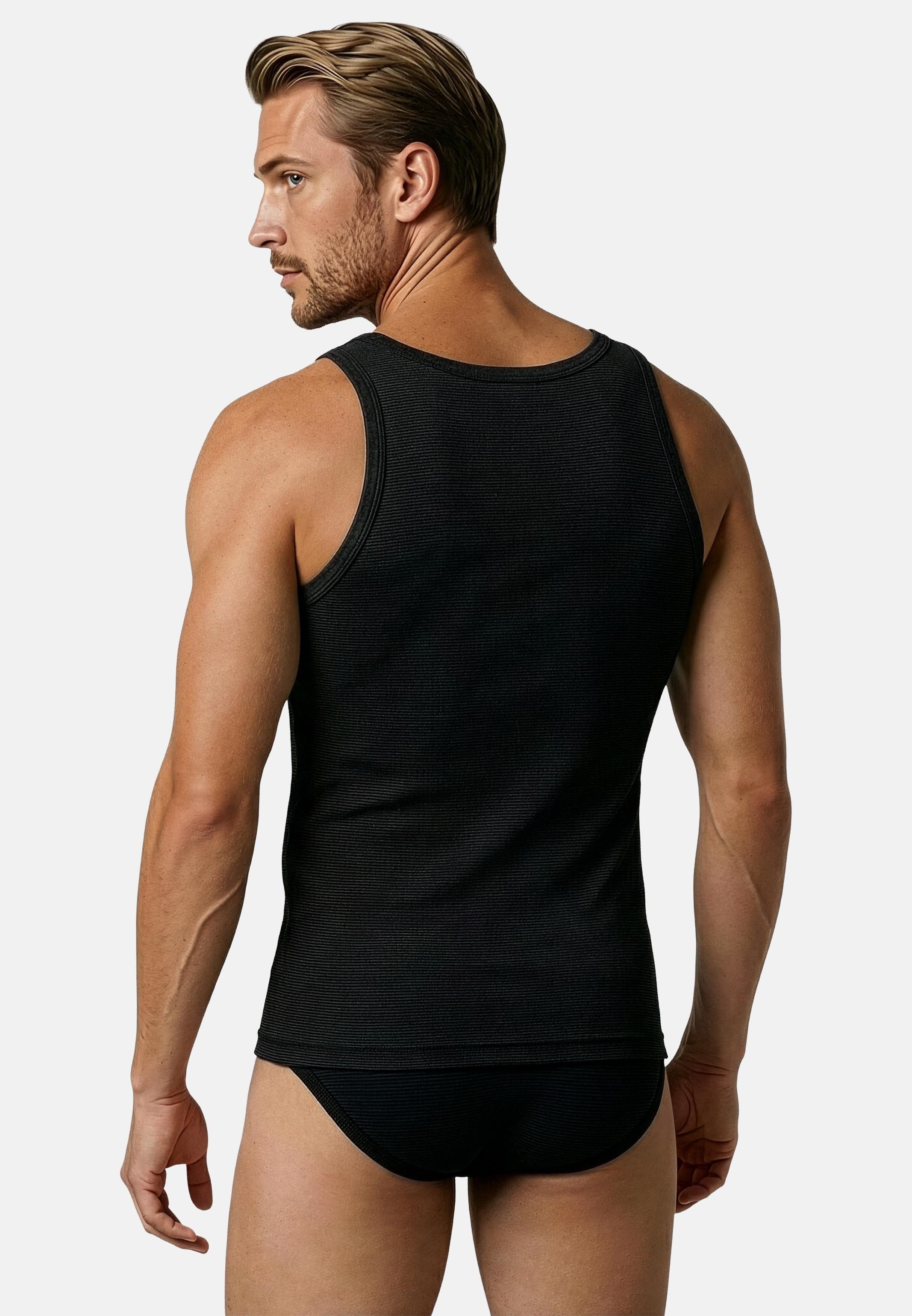 ESGE - Die Wäsche-Macher Unterhemd 5er Pack - Feinripp Jeans (Spar-Set, 5-St) Unterhemd / Tanktop - Baumwolle - Strapazierfähig