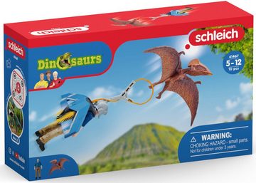 Schleich® Spielfigur DINOSAURS, Jetpack Verfolgung (41467), mit besonderem Flugsaurier