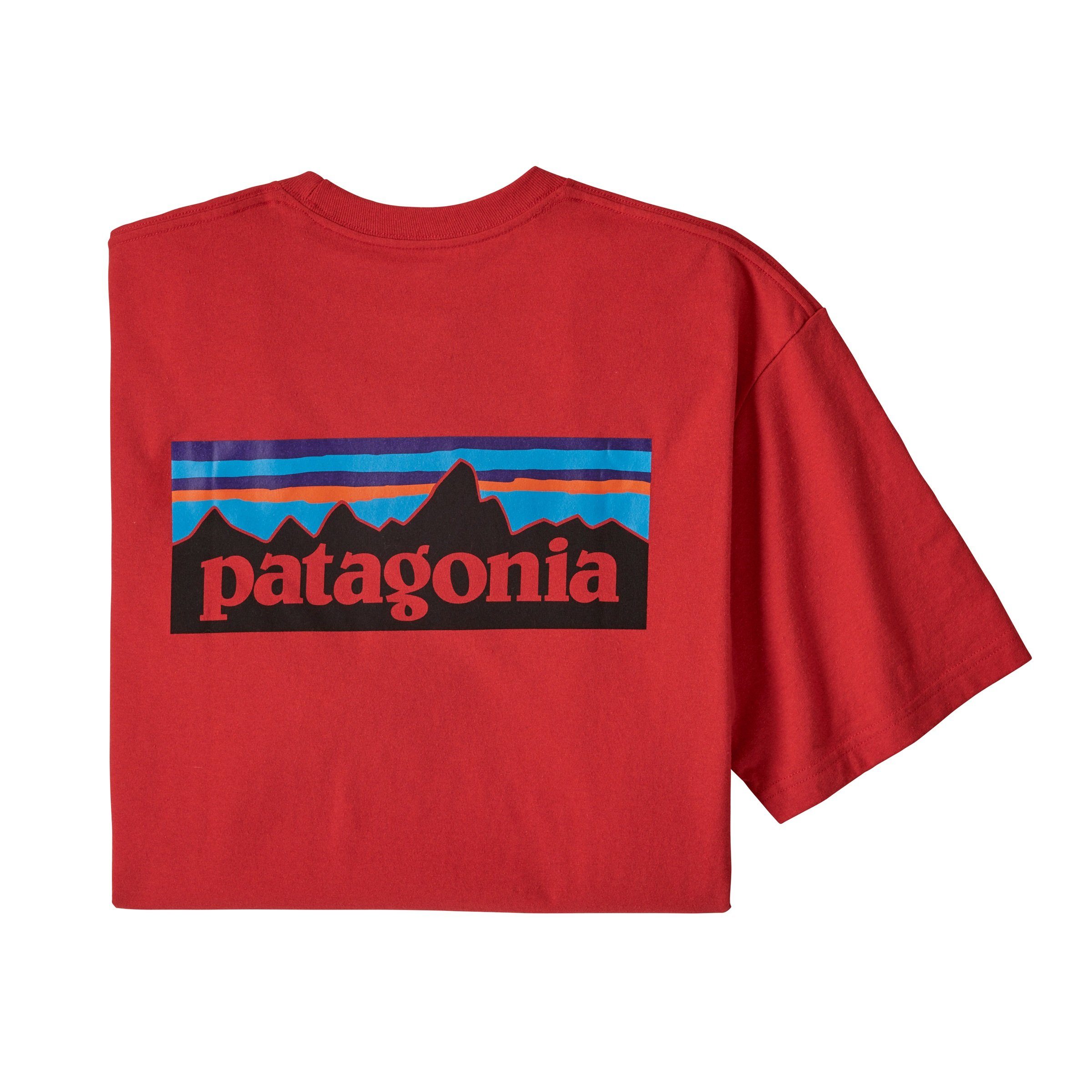 Herren green Patagonia T-Shirt nouveau Patagonia Logo P-6 Adult T-Shirt Responsibili-Tee