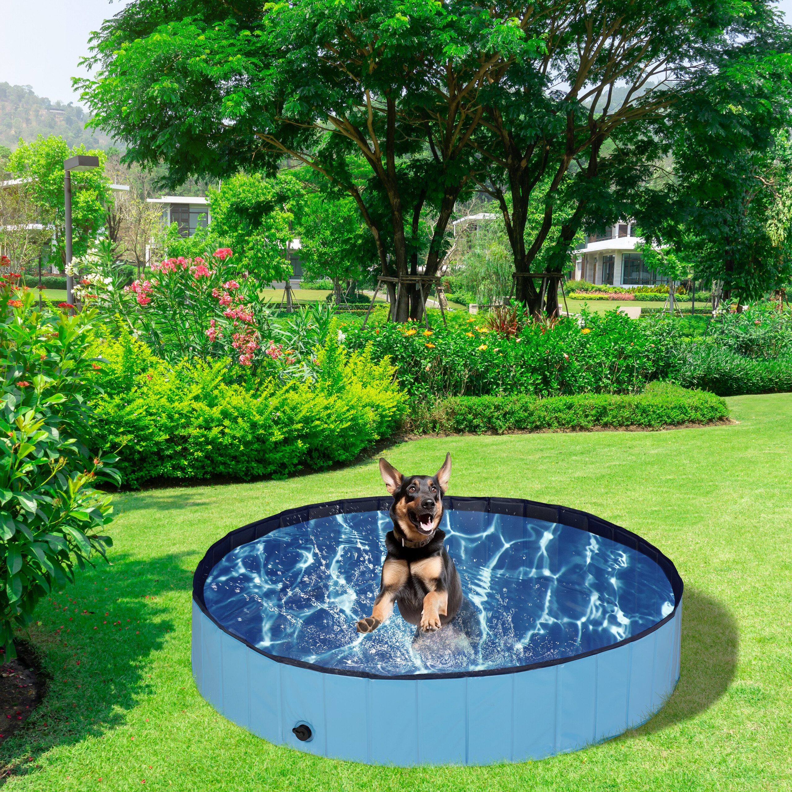 relaxdays Hundepool 160x30 cm, (1-tlg)