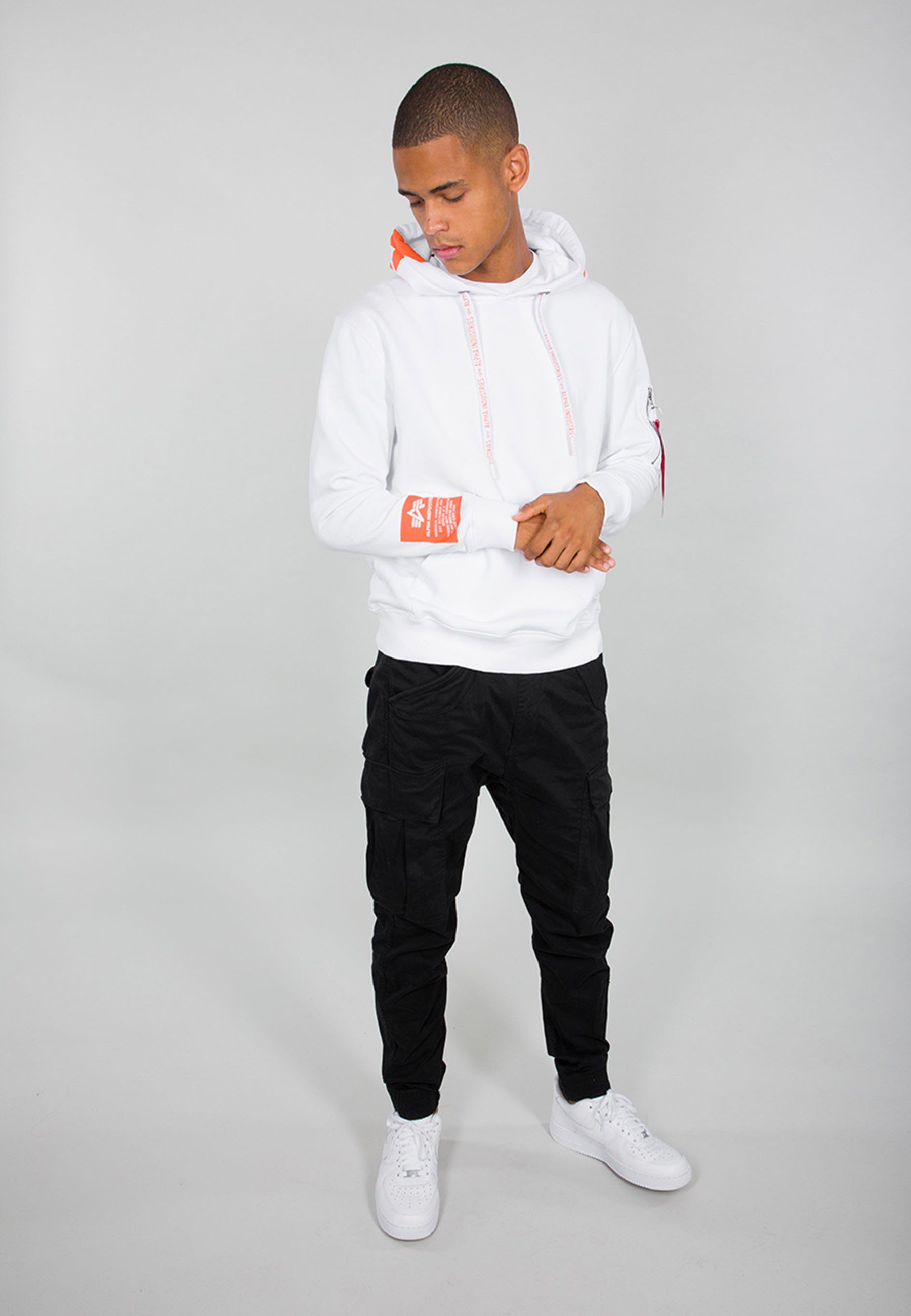 Alpha - white Industries Hoodies Hoodie Men Alpha Alpha Hoody Industries