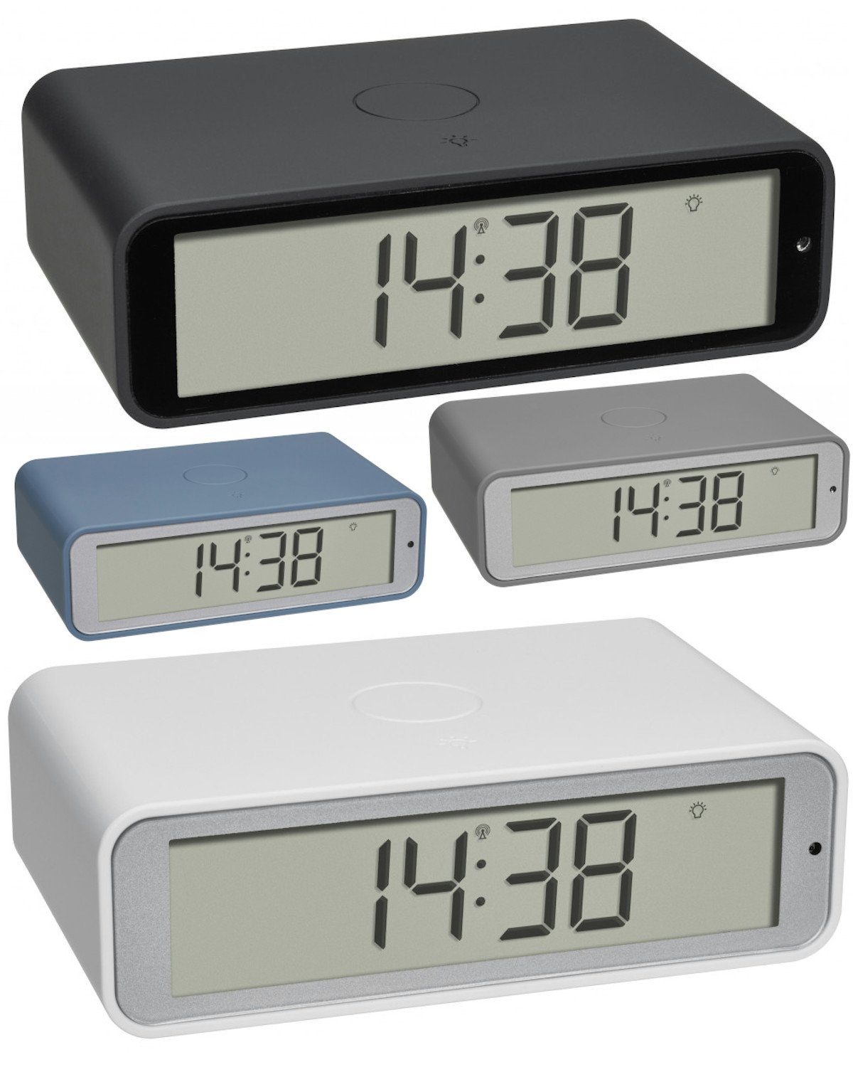 TFA Dostmann Funkwecker Twist TFA 60.2560 digitaler Wecker Lichtsensor günstig online kaufen