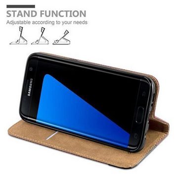 Cadorabo Handyhülle Samsung Galaxy S7 EDGE Samsung Galaxy S7 EDGE, Klappbare Handy Schutzhülle - Hülle - mit Standfunktion und Kartenfach