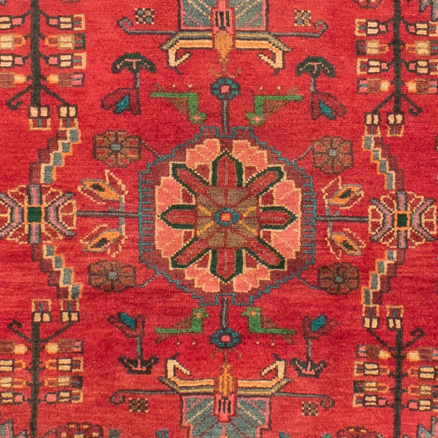 Orientteppich Perser - x morgenland, cm - Zertifikat mit 220 rechteckig, Nomadic Wohnzimmer, 135 rot, - 10 Handgeknüpft, mm, Höhe: Einzelstück
