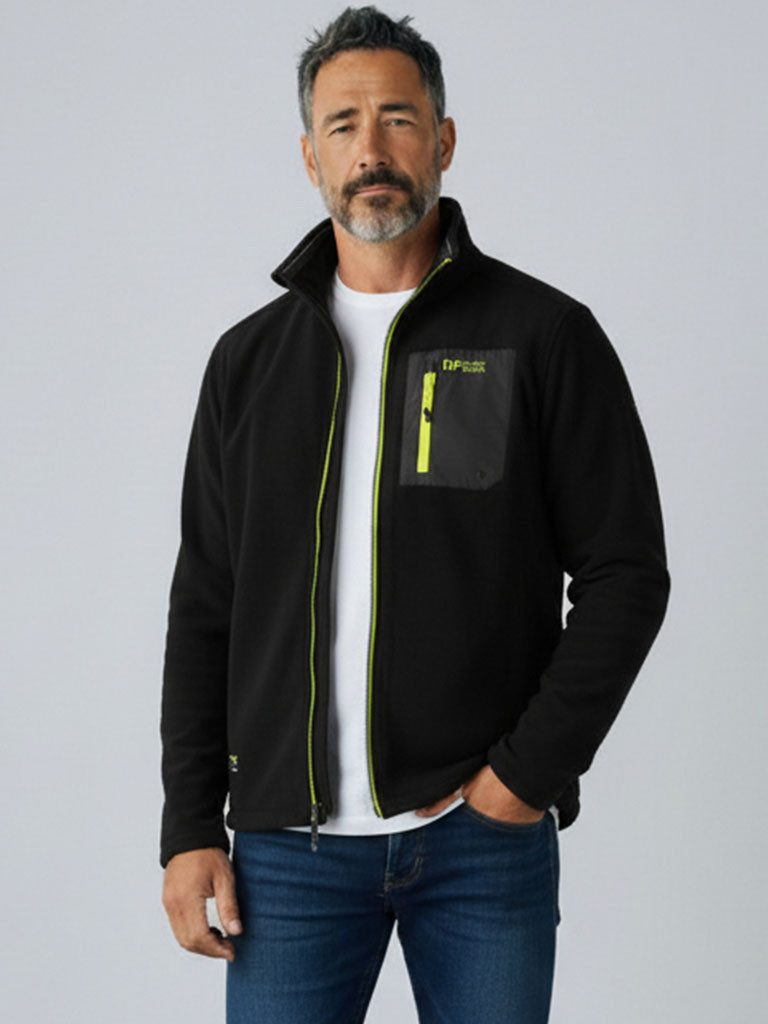 Fleecejacke Esens Herren Jacke Fleece Stehkragen - Übergangsjacke Freizeitjacke