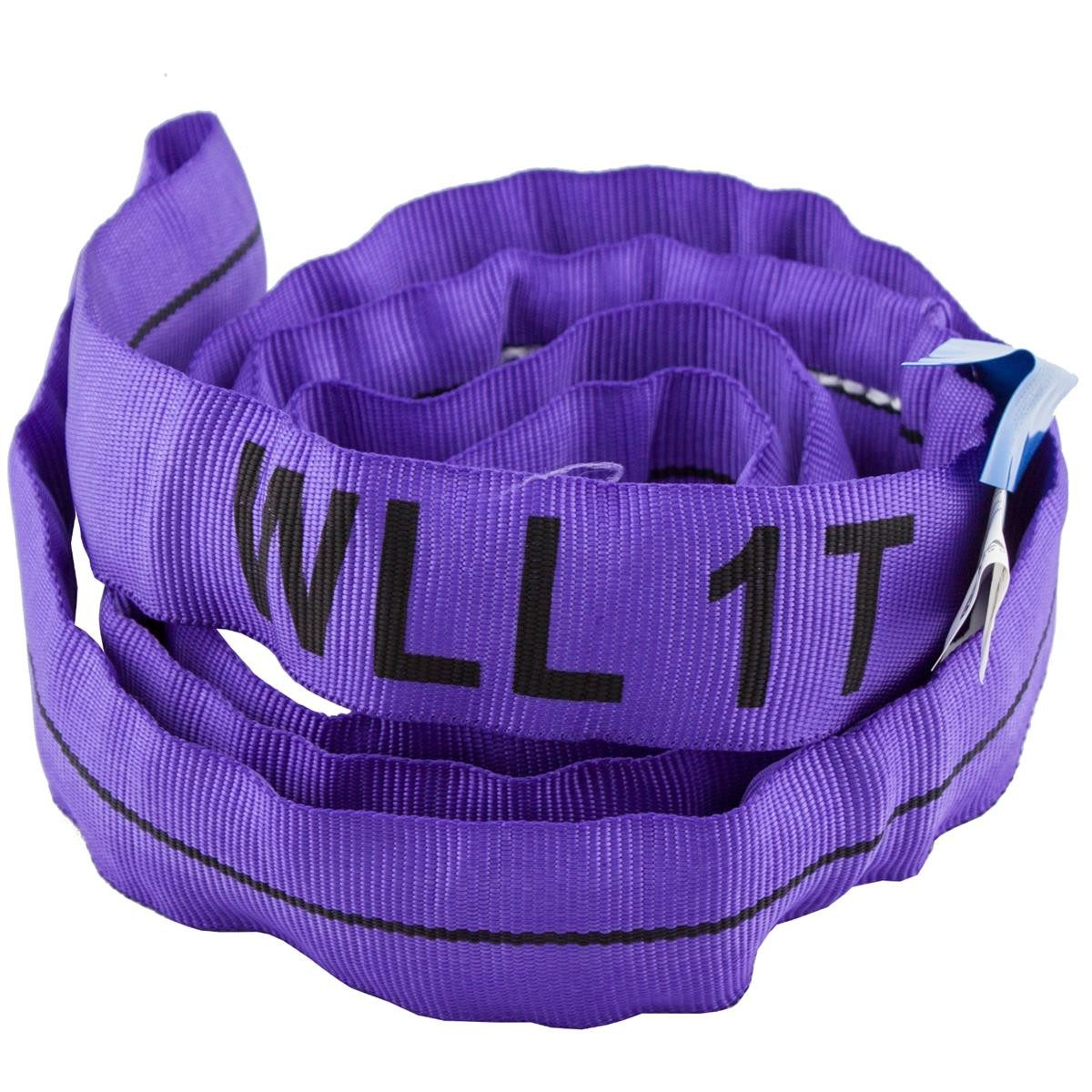 MCS CARGO SECURITY Zurrgurt Rundschlinge rund, 1000 kg, 1 m, Hebeschlinge, lila (1-St)