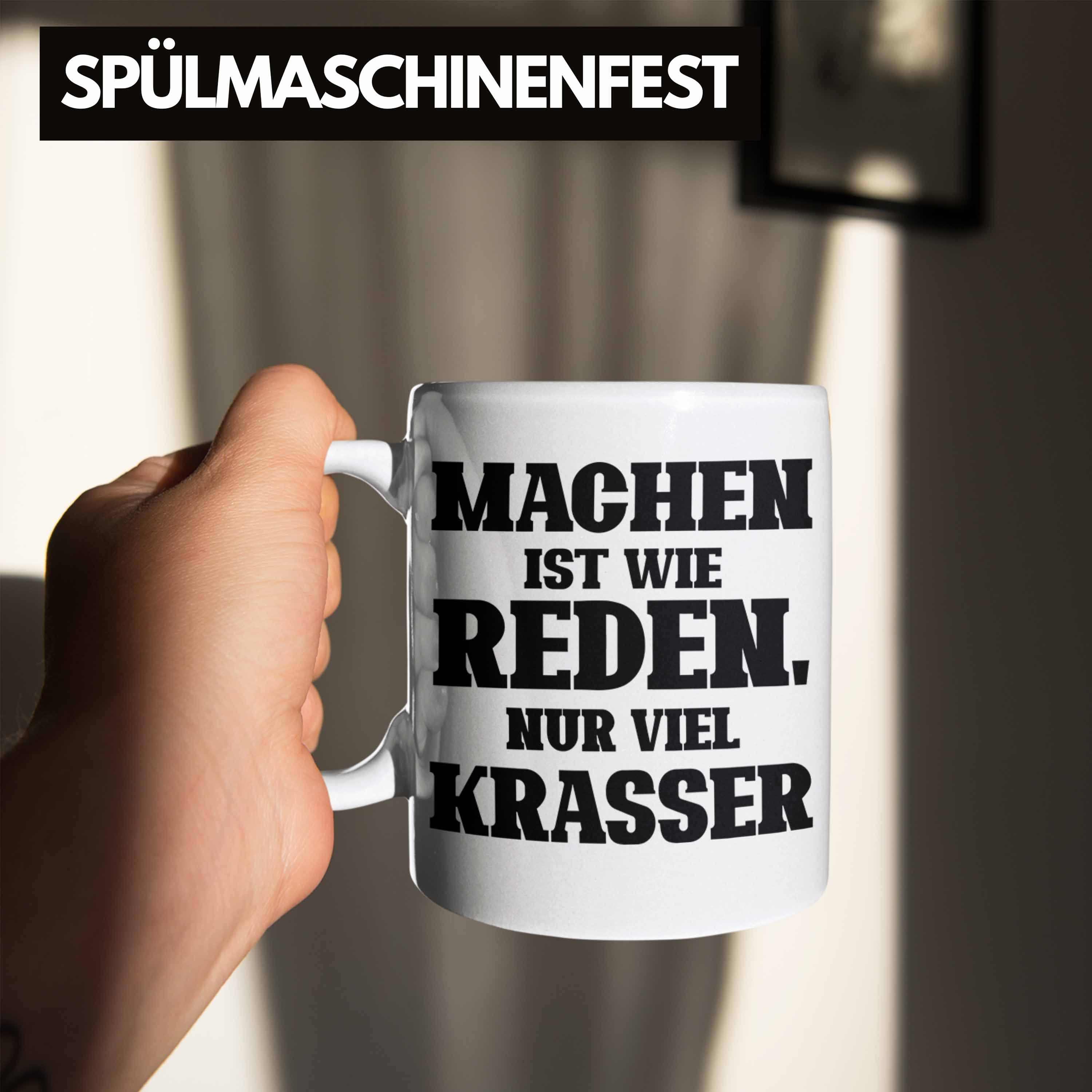 Trendation Tasse Lustige "Machen für Wie Geschenk Mac Tasse Weiss Ist Nur Krasser" Viel Reden
