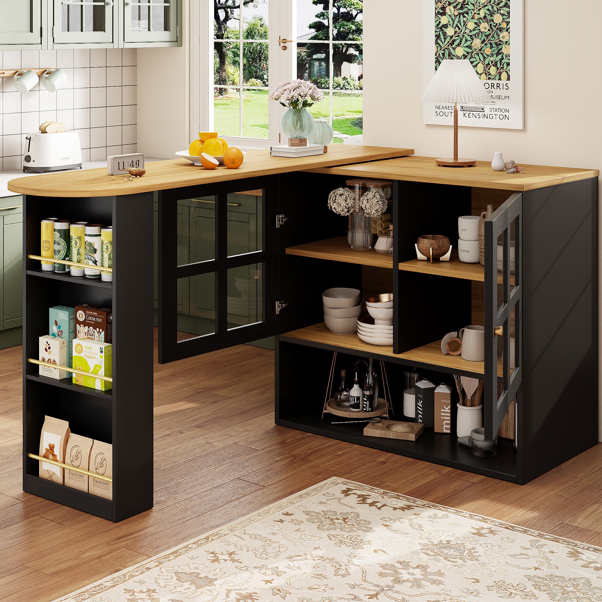 HAUSS SPOLE Bartisch 360° drehbare Essbar günstig online kaufen