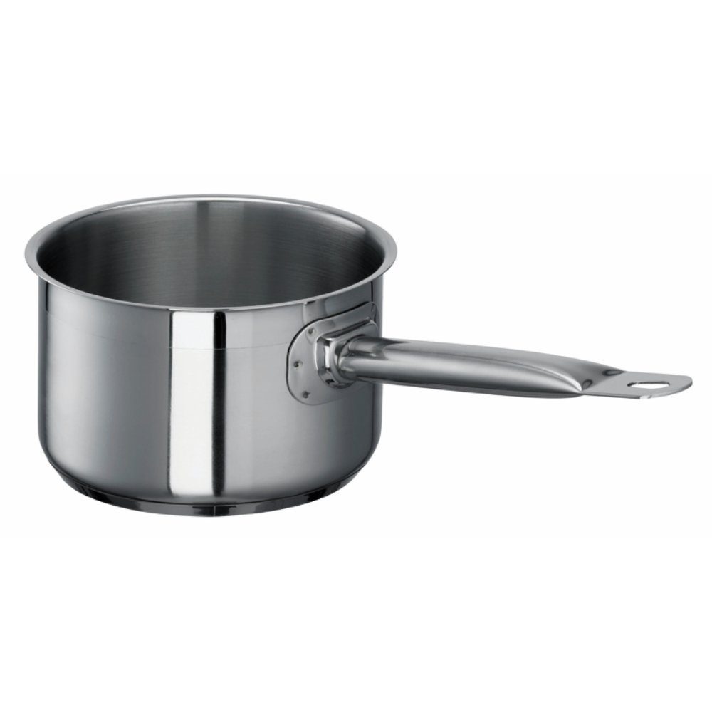 SCHULTE-UFER Kochtopf Chef, (Einzelartikel, 1-tlg., 1 x Stieltopf), Ofenfest, Edelstahl, 16 cm Durchmesser