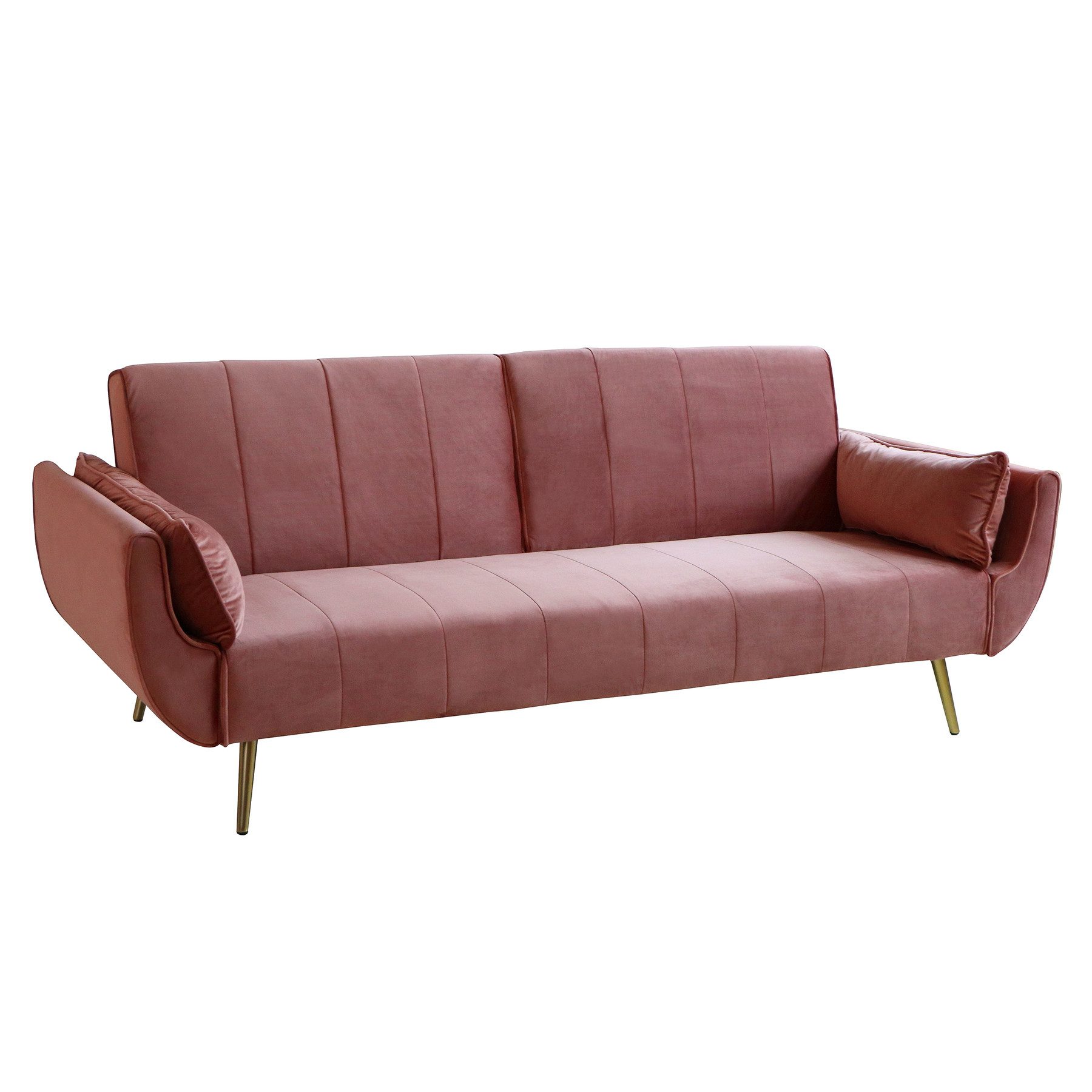 riess-ambiente Schlafsofa DIVANI 220cm altrosa / günstig online kaufen