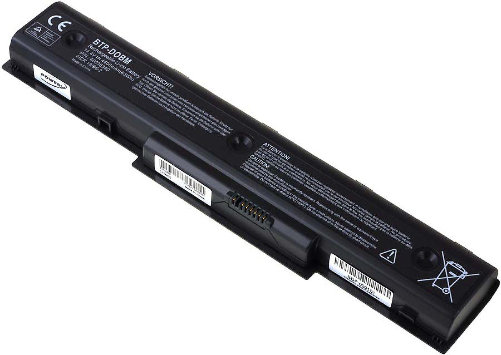 Laptop-Akku P7624 mAh Powery Akku (14.4 für Akoya V) Medion 4400