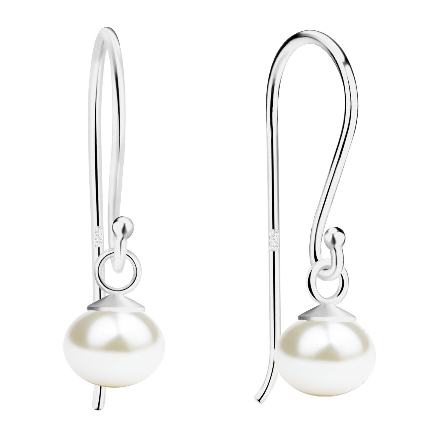 LÖB Paar Ohrhänger 925 Silber Ohrringe Hängend Zuchtperlen Echte Tropfen Pe günstig online kaufen