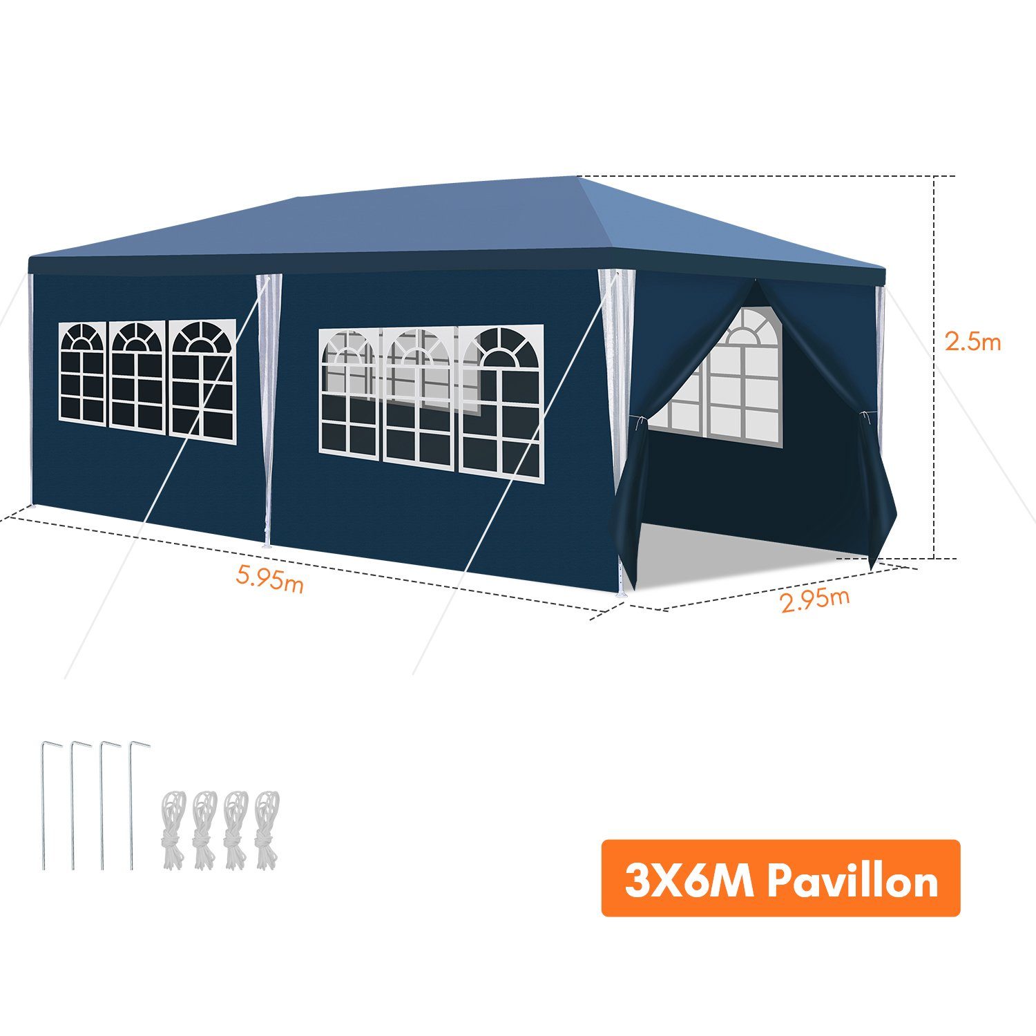 Clanmacy Pavillon Pavillon Markt Wasserfest Grillen günstig online kaufen