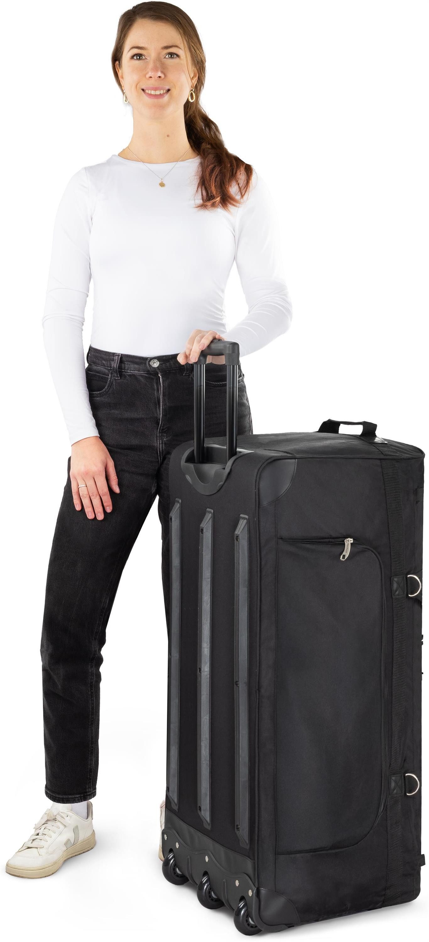 normani Reisetasche Reisetasche mit 3 Rädern Jumbus 120, Trolley aus robustem Material – Bild 5 von 5