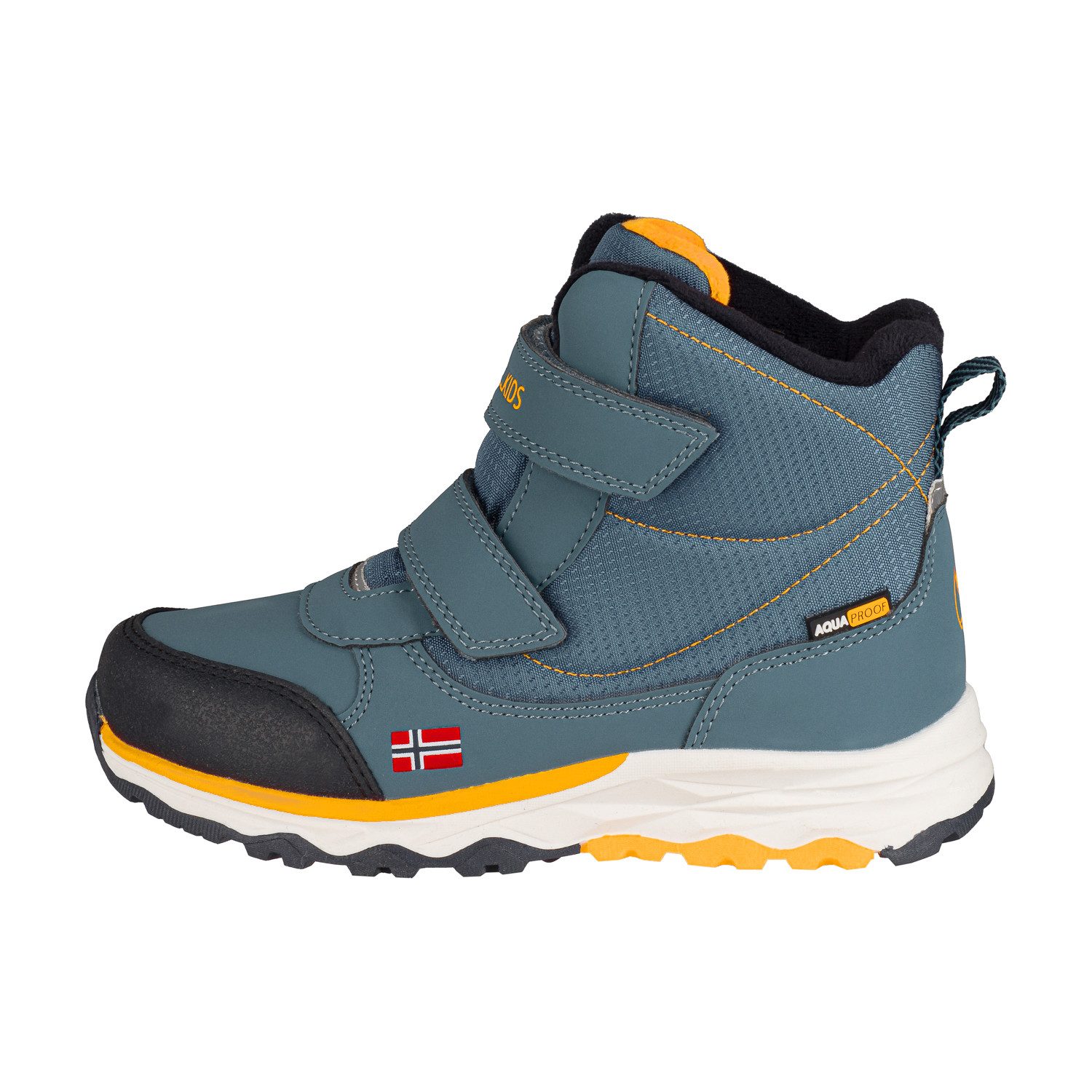 TROLLKIDS KIDS HAFJELL WINTER BOOTS Winterstiefel wasserdicht, Klettverschluss, reflektierende Details
