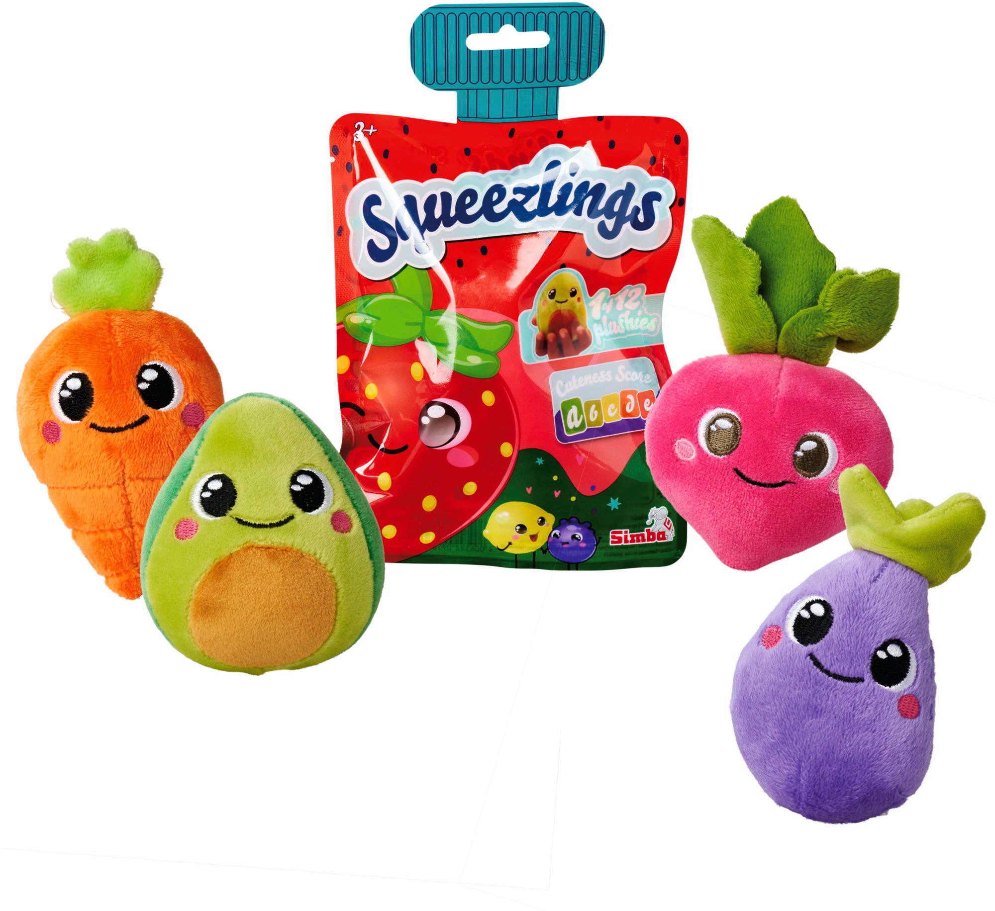 SIMBA Plüschfigur Plüsch Stofftier Squeezlings Plüschfiguren zum Sammeln 8c günstig online kaufen