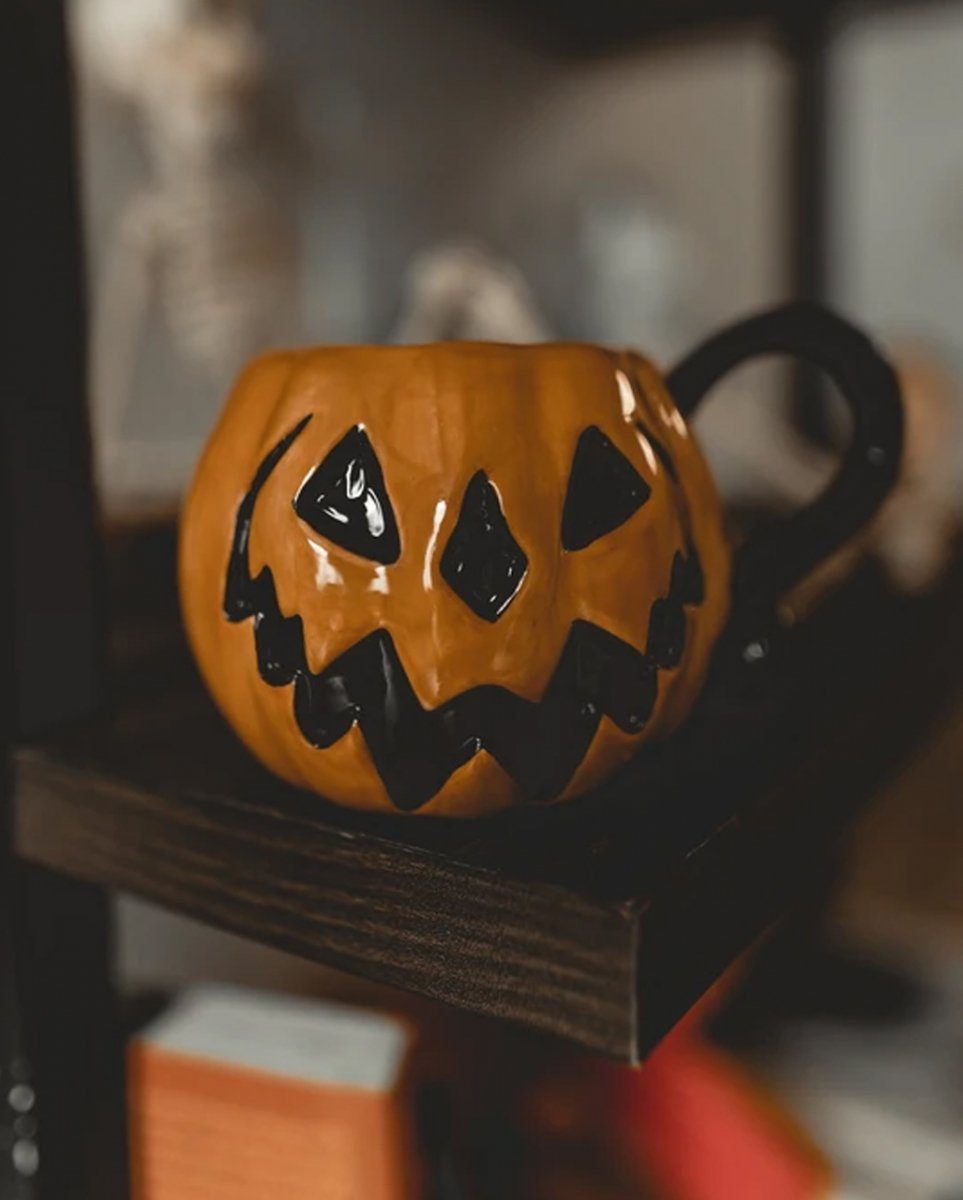 Tee Spooky Kaffeetasse Dekofigur Pumpkin & Horror-Shop