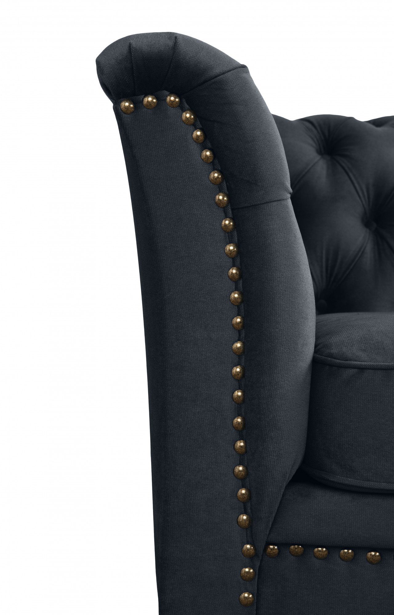 Leonique 2-Sitzer Lynelle, Chesterfield Design Nietenbesatz Knopfheftung mit und typischer