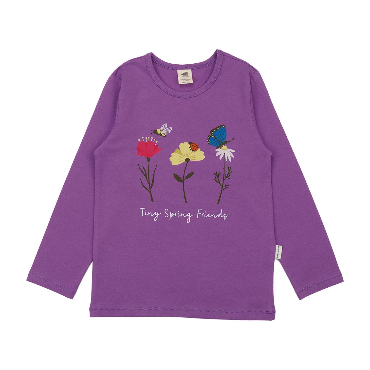 Walkiddy Langarmshirt Walkiddy Blumen Kinder Bio Baumwolle GOTS Rosa - Bio Baumwolle,GOTS, Kinderbekleidung,nachhaltige Klamotten