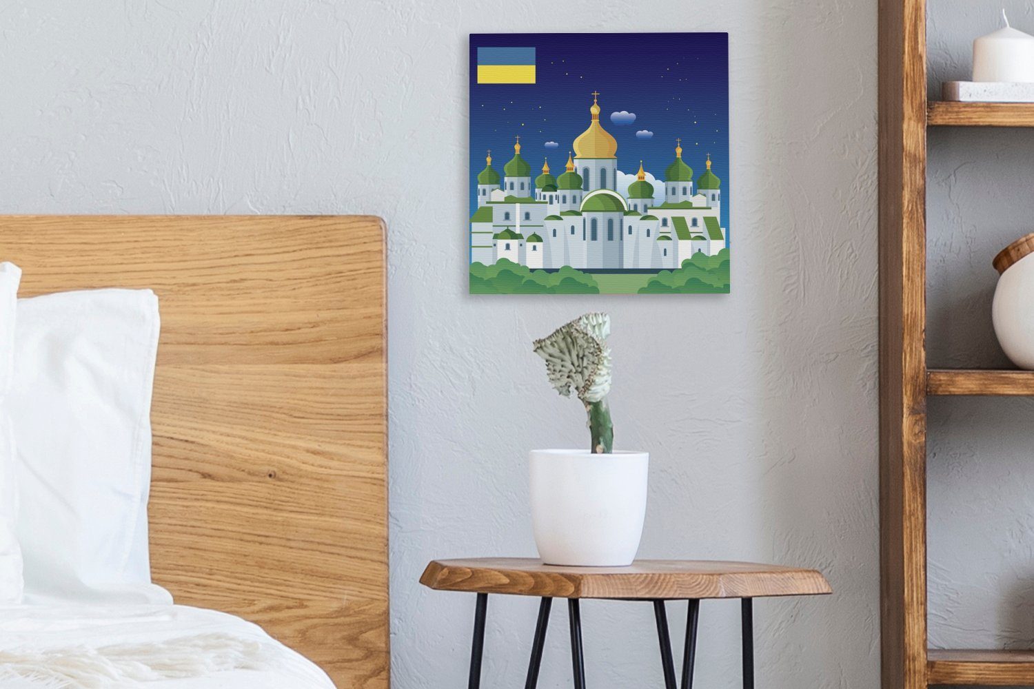OneMillionCanvasses® Leinwandbild der Kiew St), Wohnzimmer Kathedrale für Ukraine, von Bilder Leinwand in Illustration der Schlafzimmer (1