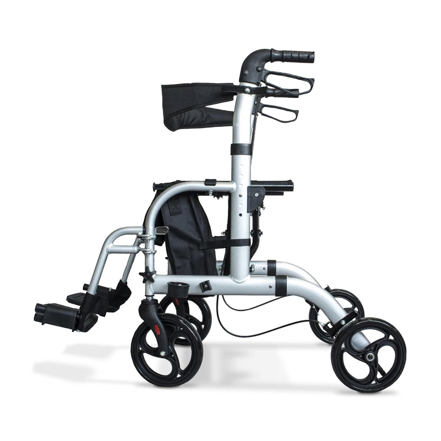 Antar Rollator AT51005 2in1, praktische Kombination aus Rollator und Rollstuhl