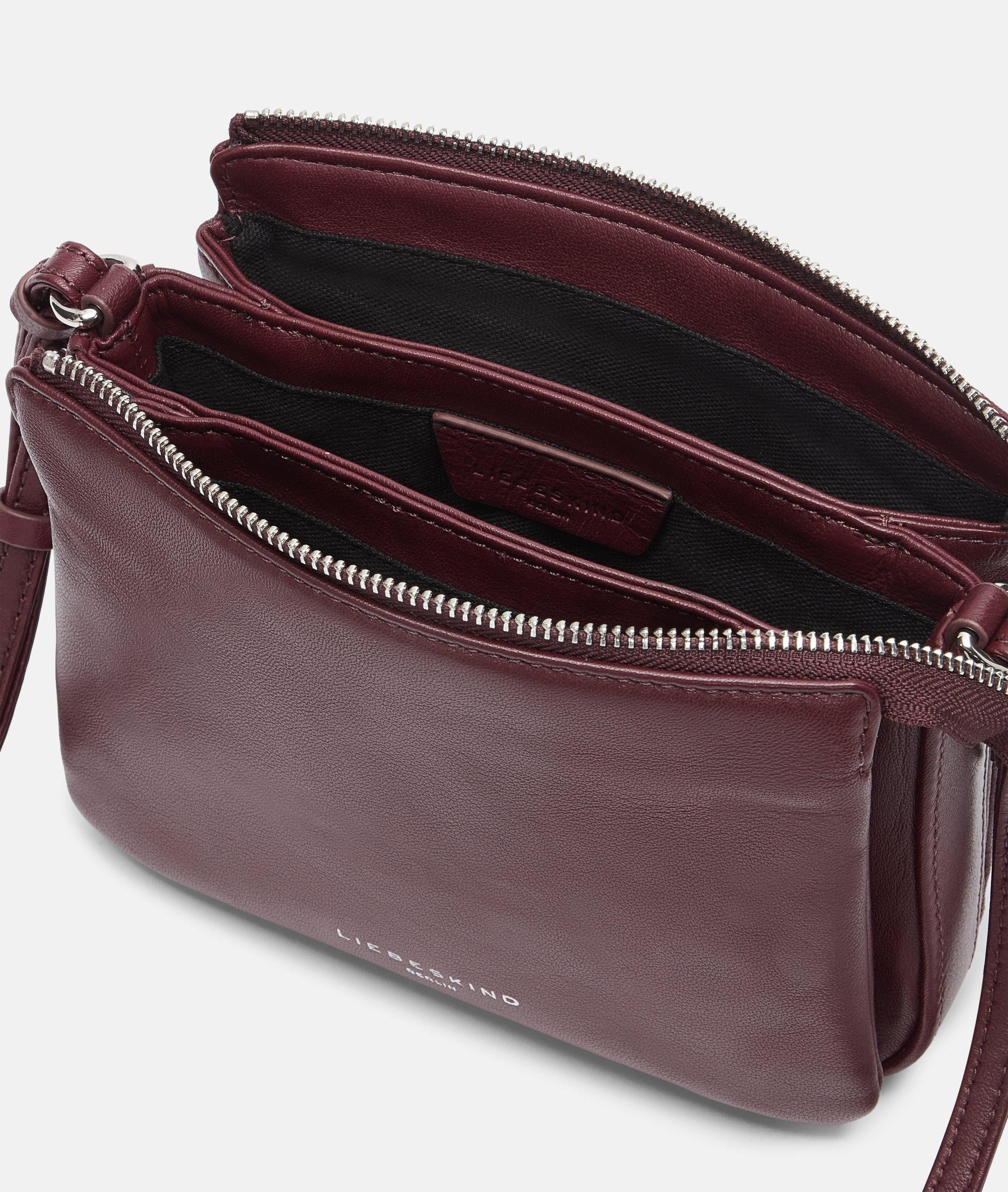 Liebeskind Berlin Umhängetasche Crossbody, Kleine Umhängetasche aus weichem Schafsleder