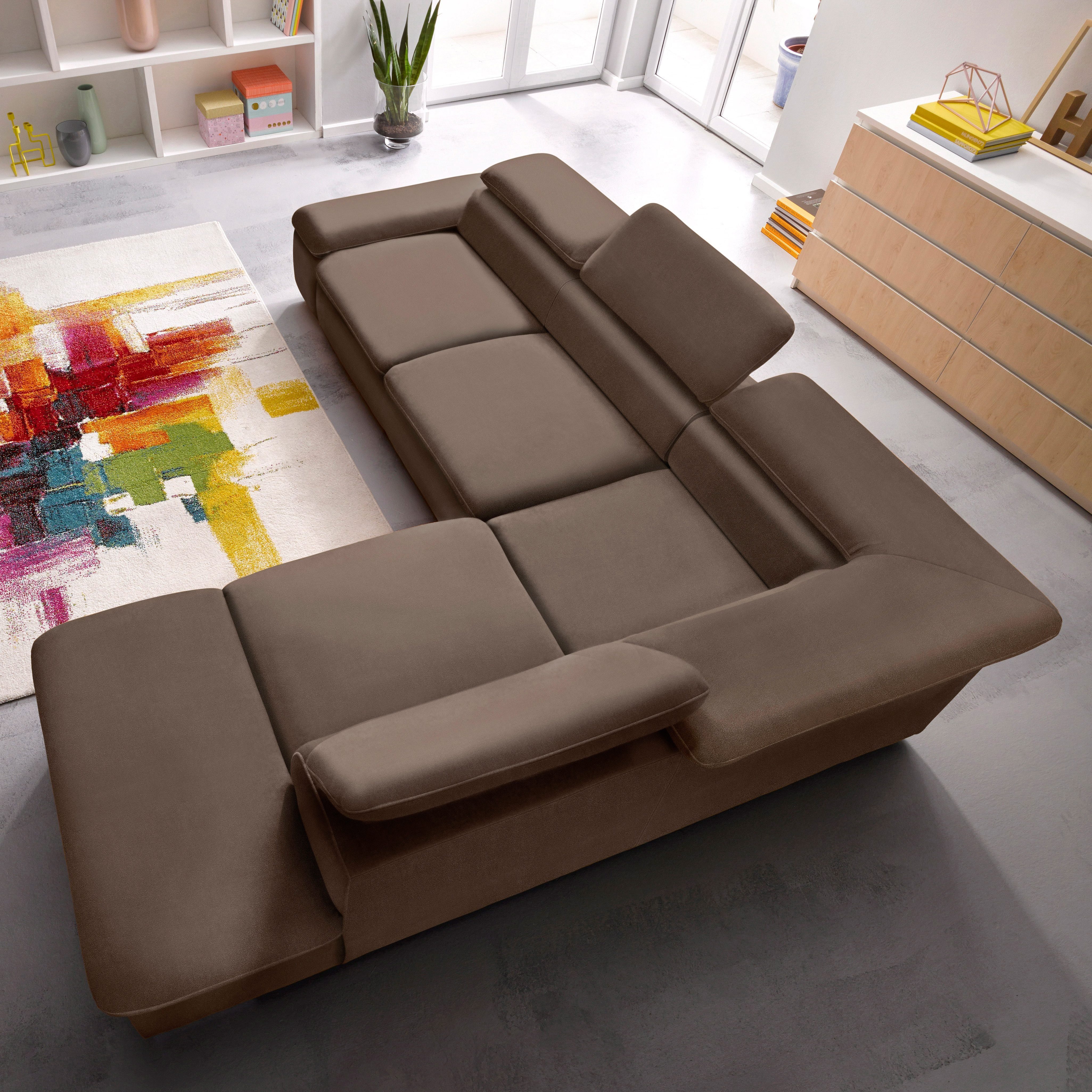 sit&more Ecksofa "Pablo L-Form", wahlweise mit Bettfunktion günstig online kaufen