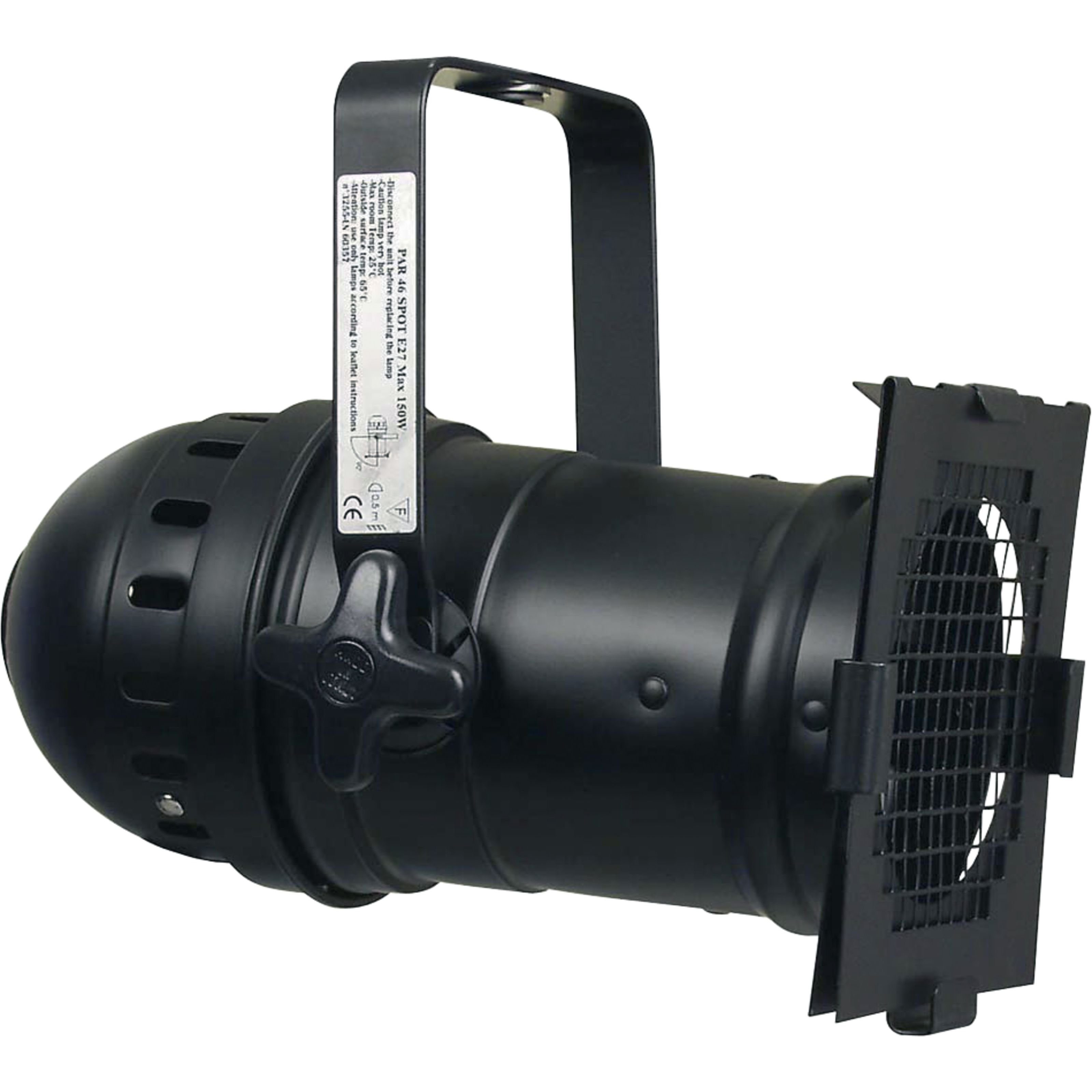 EUROLITE LED Discolicht, PAR 46 Gehäuse Black E27 Sockel inkl. Filterrahmen - PAR Scheinwerfer
