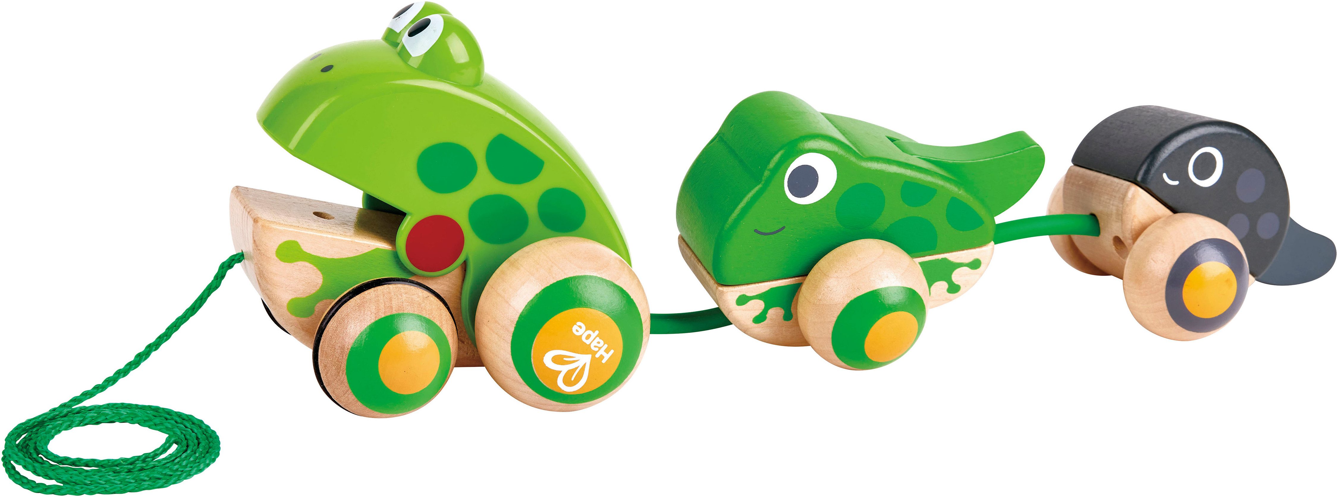 Hape Nachziehtier Frosch-Familie günstig online kaufen