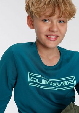 Quiksilver Langarmshirt Jungen Doppelpack mit Logodruck (Packung, 2-tlg)