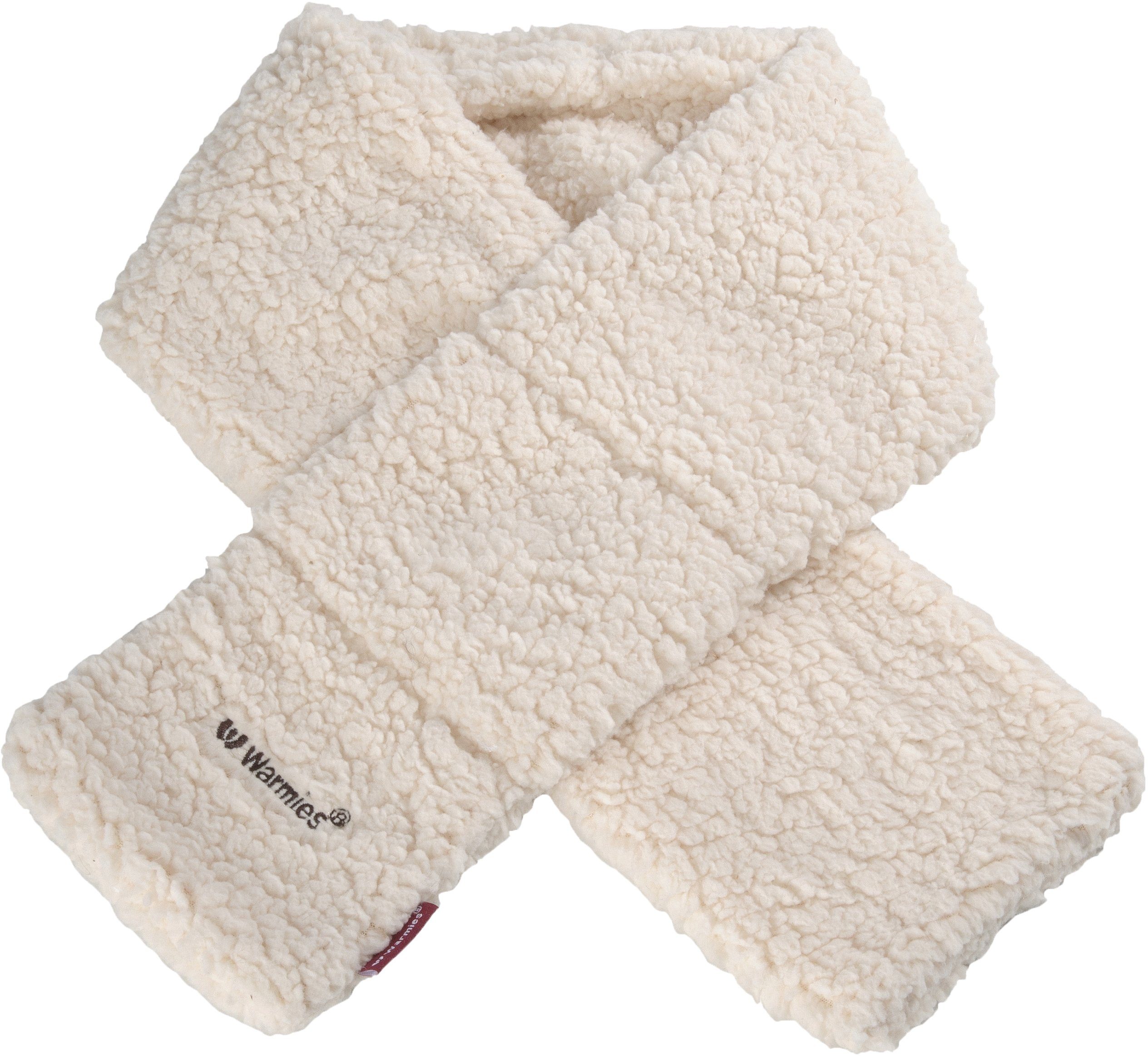 Warmies® Wärmekissen Schal Sherpa beige, für die Mikrowelle und den Backofen