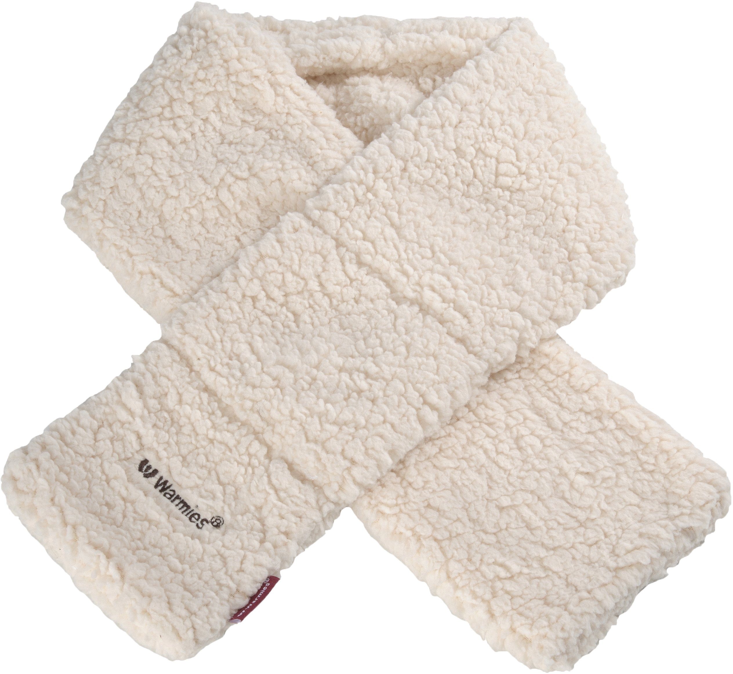 Warmies® Wärmekissen Schal Sherpa beige, mit Lavendelduft