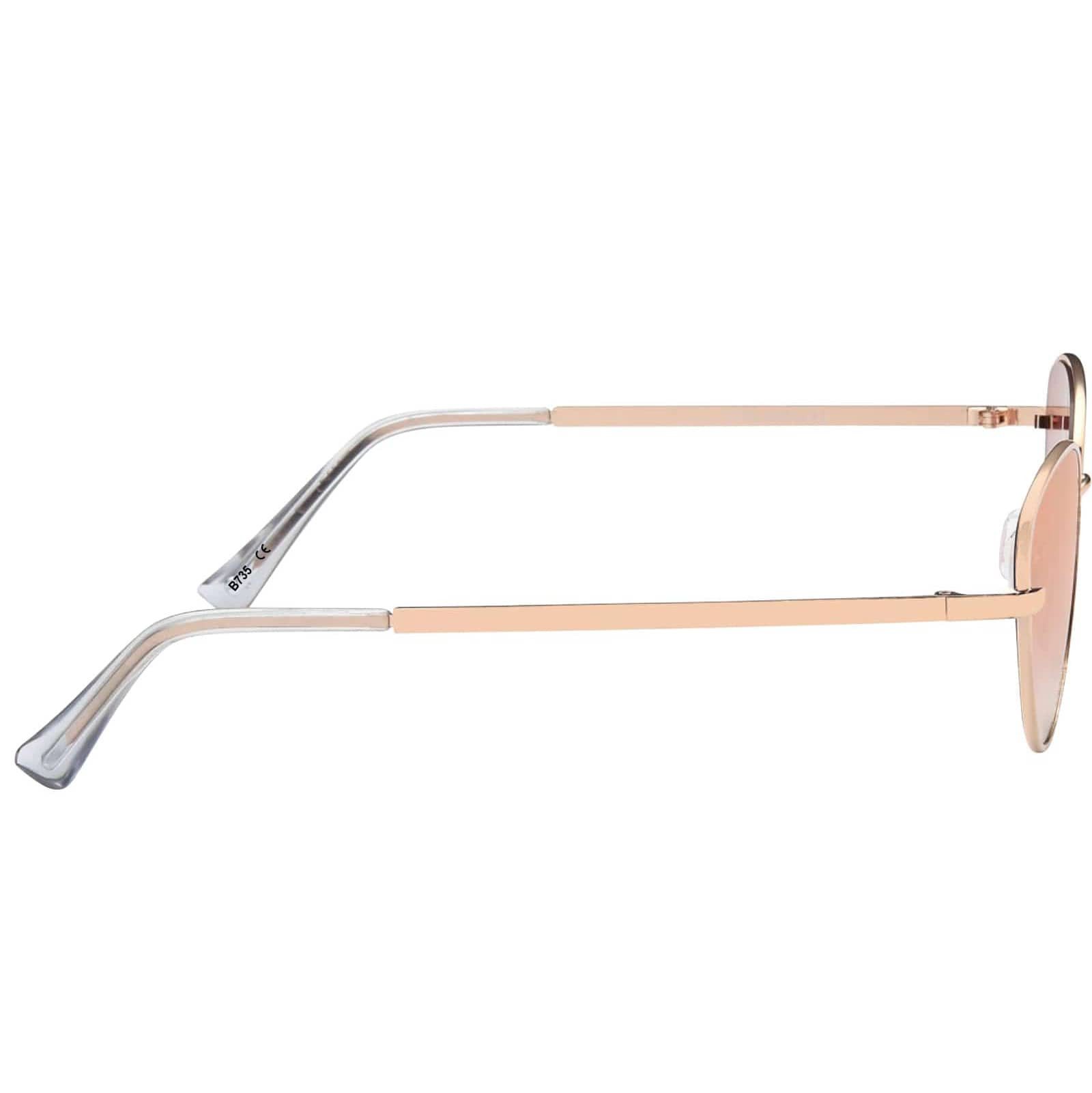 BEZLIT Eyewear Retrosonnenbrille Damen Sonnenbrille Rundglas (1-St) mit gelb-rosa verspiegelt dunkle gläser