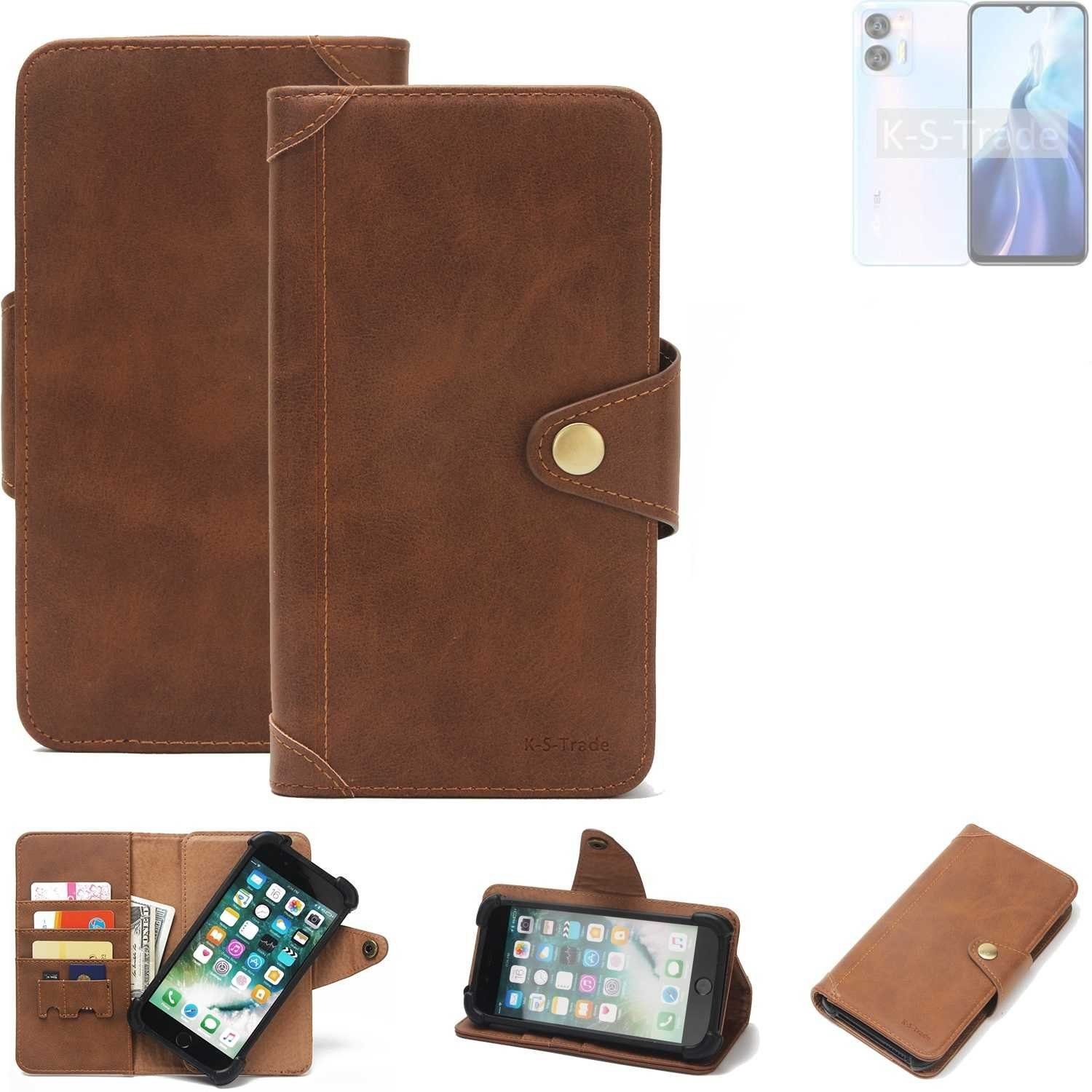 K-S-Trade Handyhülle für Oukitel C36, Handyhülle Schutz Hülle Walletcase Bookstyle Tasche Case