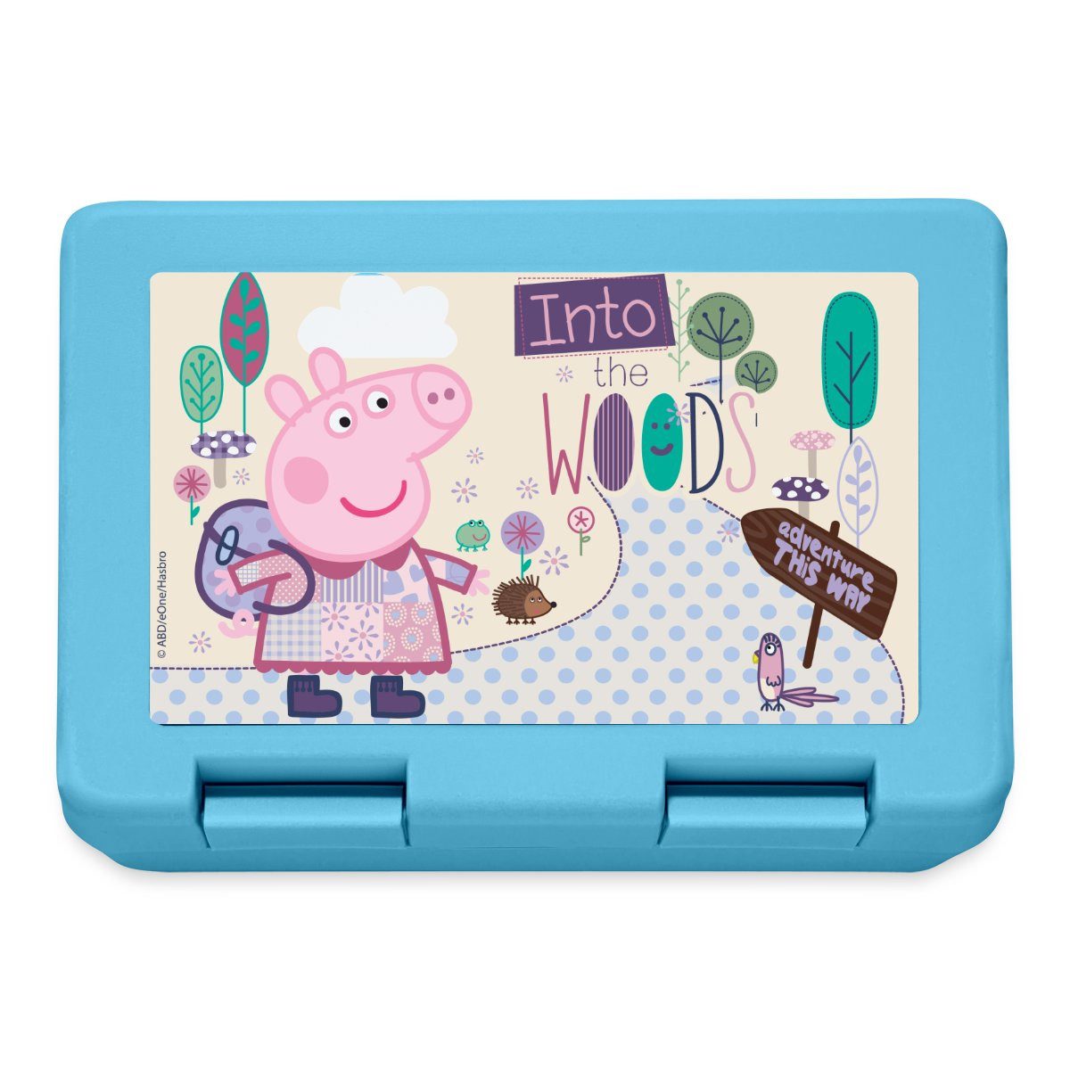Spreadshirt Lunchbox Peppa Wutz Auf Abenteuerreise Brotdose Lunchbox, Plastik, Aluminium